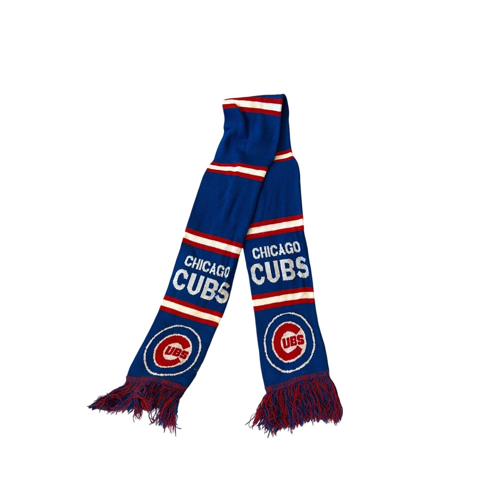 MLB Chicago Cubs Vintage Knit Scarf, Unisex Size ONE SIZE - 1 Thumbnail