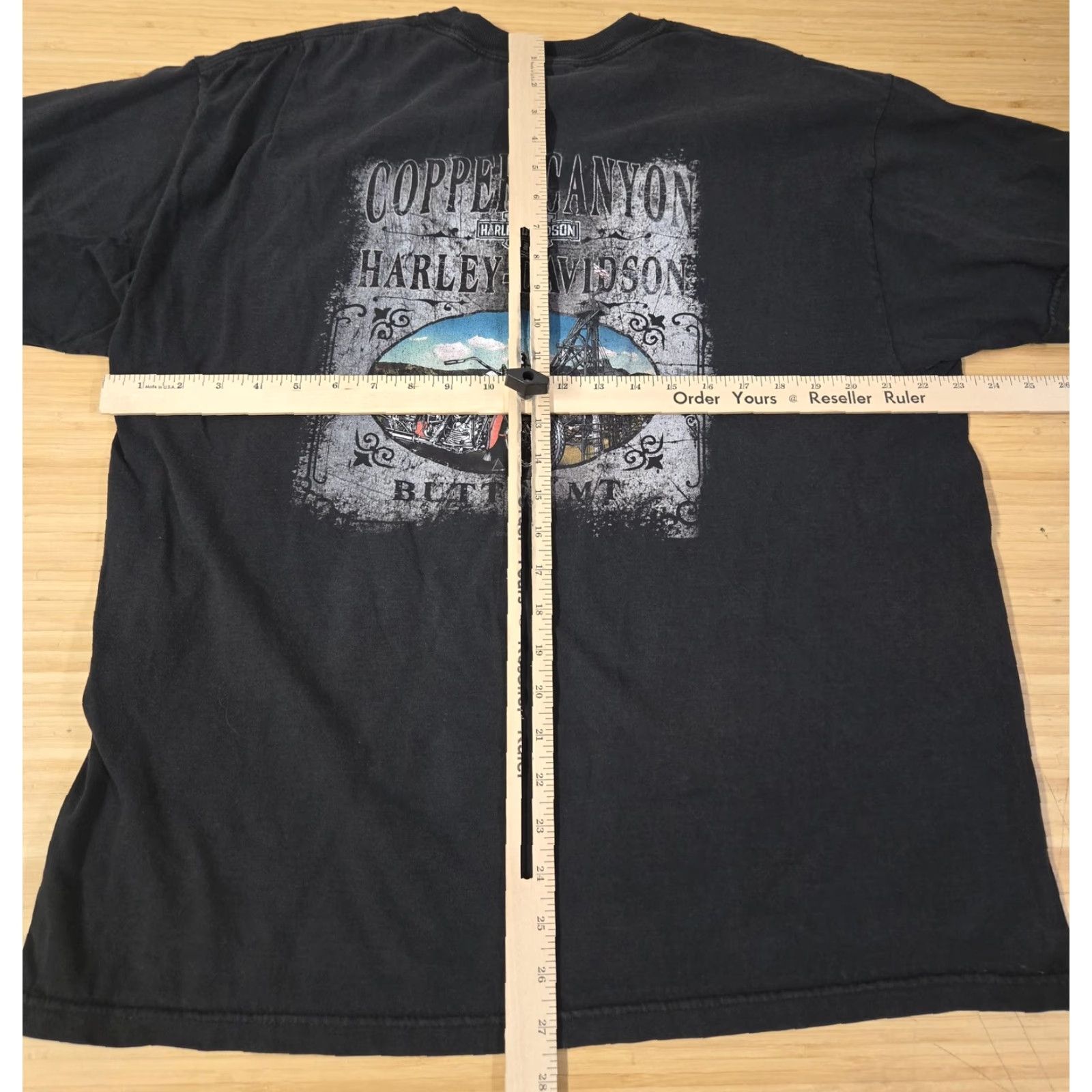 Harley Davidson Harley-Davidson Shirt Mens XL Ride Hard Go Home Black Graphic Print Crew Neck T-Shirt Size US XL / EU 56 / 4 - 7 Thumbnail