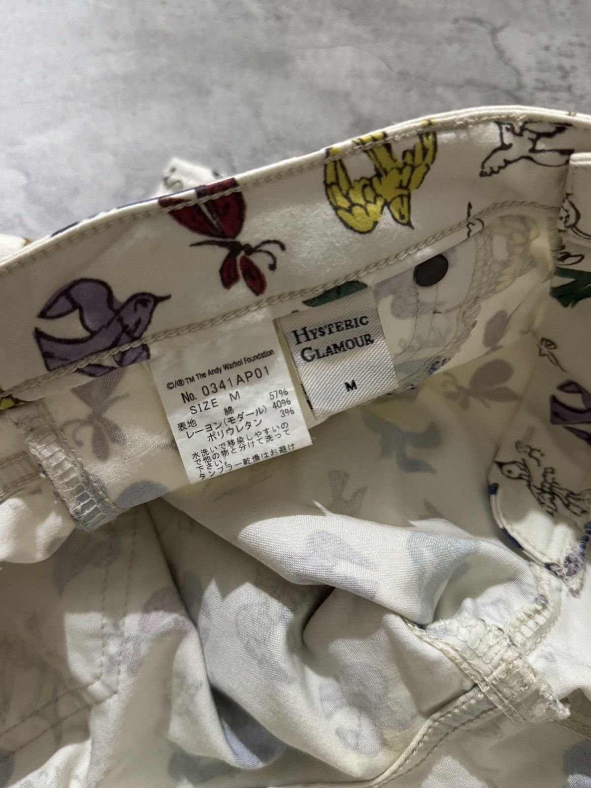 Andy Warhol × Hysteric Glamour Hysteric Glamour x Andy Warhol Bird Allover Print Pants Size US 30 / EU 46 - 9 Thumbnail