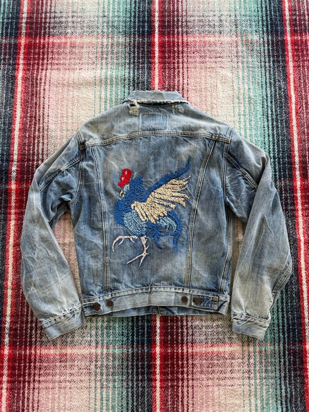 Levi's 70s Levi’s LVC Type 3 Embroidered Rooster Denim Jacket M Size US M / EU 48-50 / 2 - 2 Thumbnail