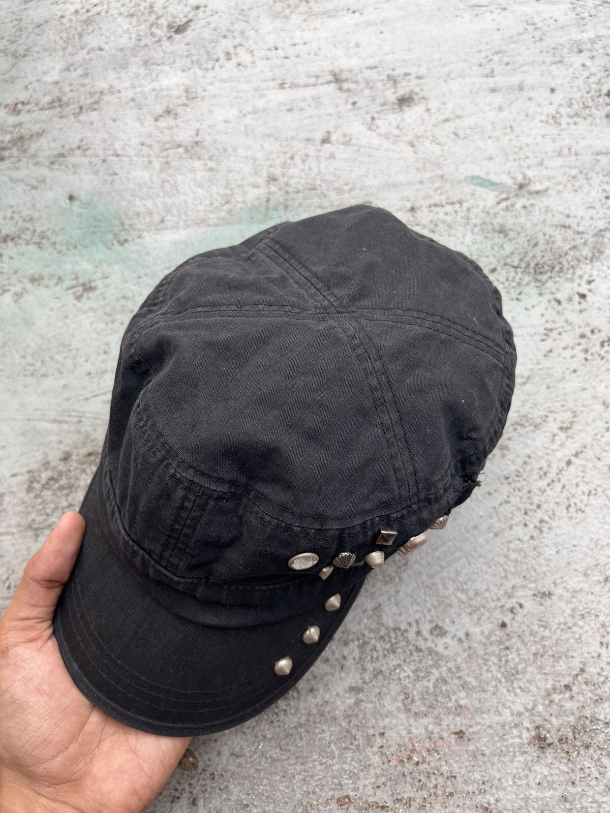 14th Addiction Y2K UNKNOWN SKULL STUDED CADET HAT PUNK LGB Size ONE SIZE - 4 Thumbnail