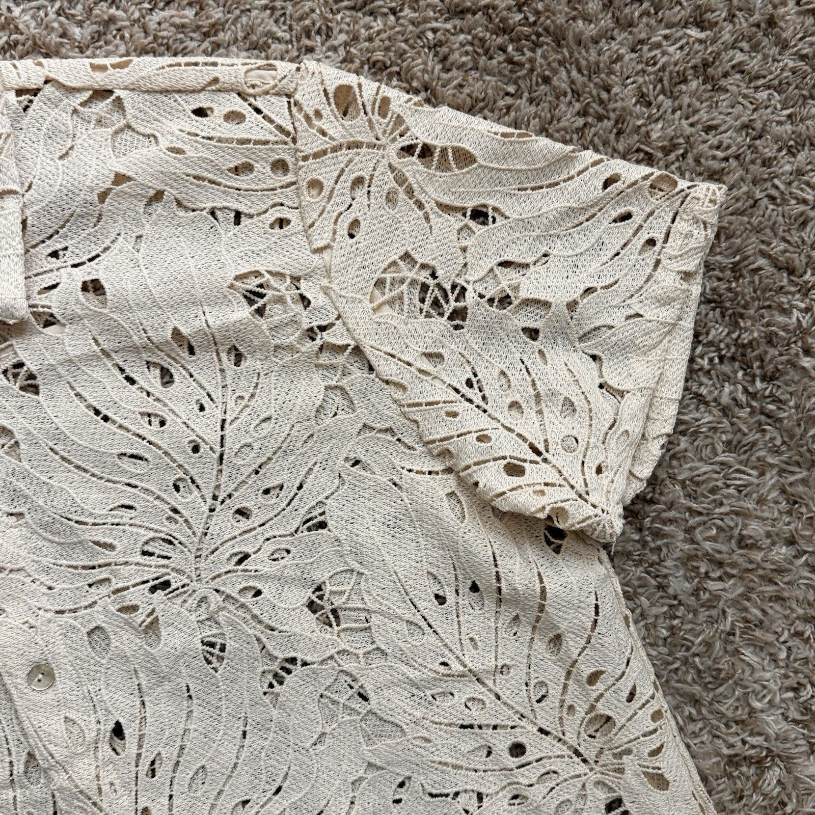 Other Dandy Del Mar Monstera Shirt - Scallop - Button Up SS Shirt Size US XL / EU 56 / 4 - 9 Thumbnail