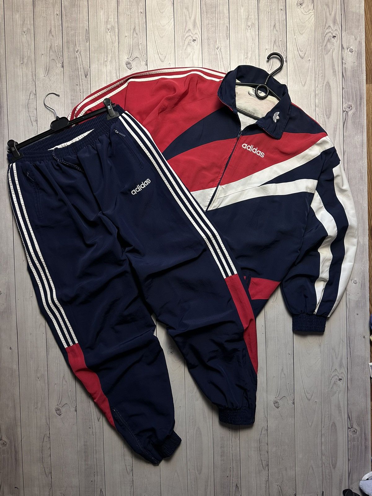 Adidas Streetwear Vintage Vintage adidas track suit big logo rare size XXXL Grailed