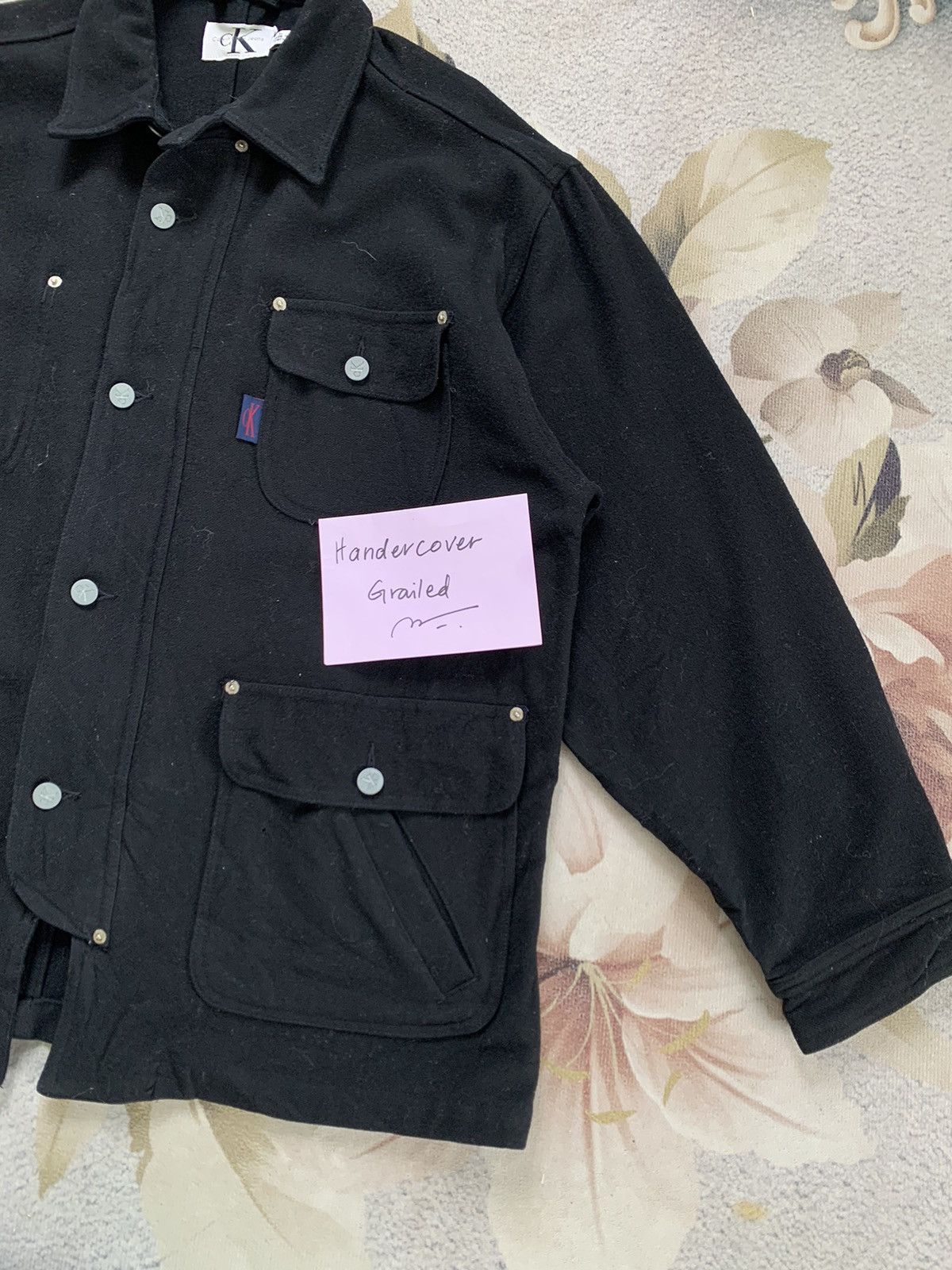 Calvin Klein CK Calvin Klein Jeans Wool & Viscose Jacket Size US L / EU 52-54 / 3 - 3 Thumbnail
