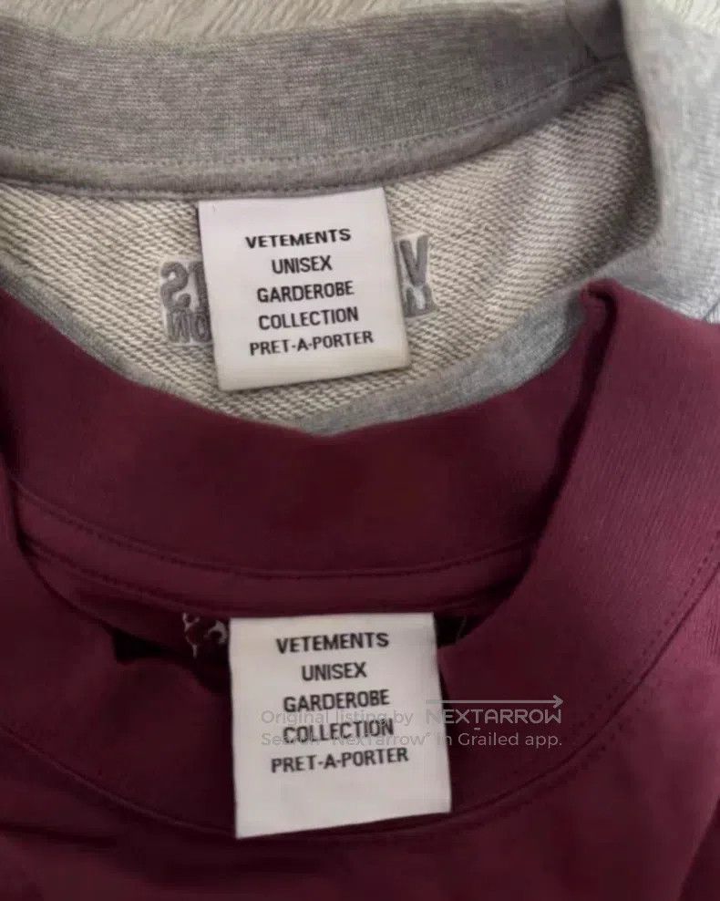 Vetements VETEMENTS Double Layered Contrast Long Sleeve T-Shirt Size US M / EU 48-50 / 2 - 5 Thumbnail