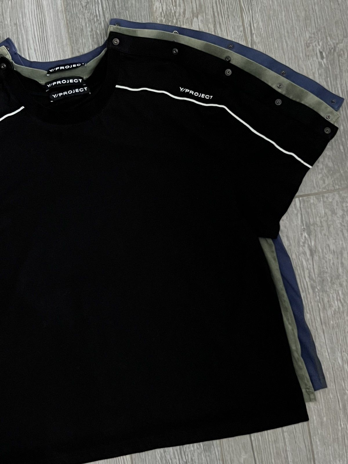Y/Project Rare Y-Project Triple Layered Snap On Runway Logo Shirt Size US XL / EU 56 / 4 - 1 Thumbnail