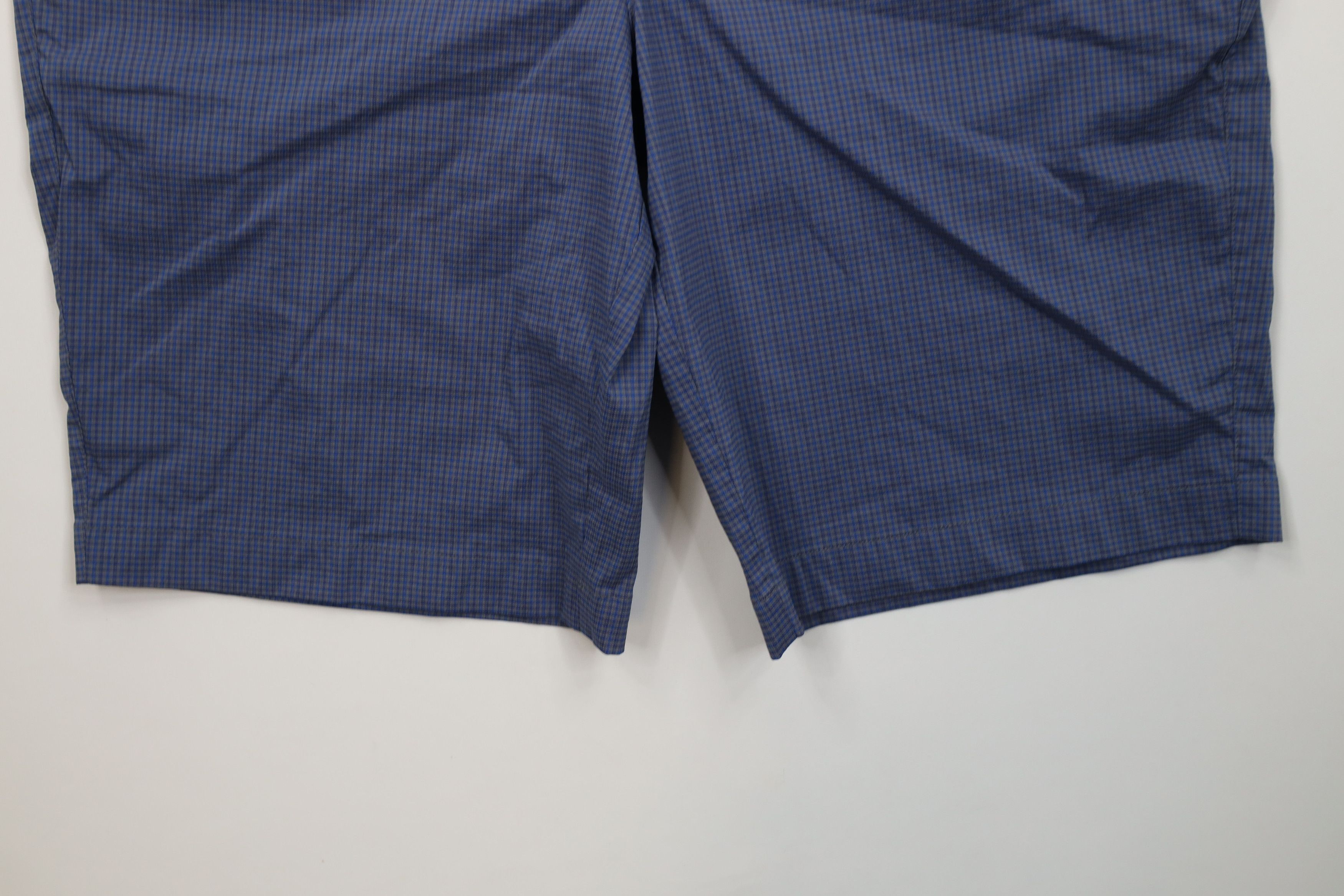 Puma Puma Golf Front Tech Golfing Chino Shorts Blue Plaid Check Size US 38 / EU 54 - 4 Thumbnail