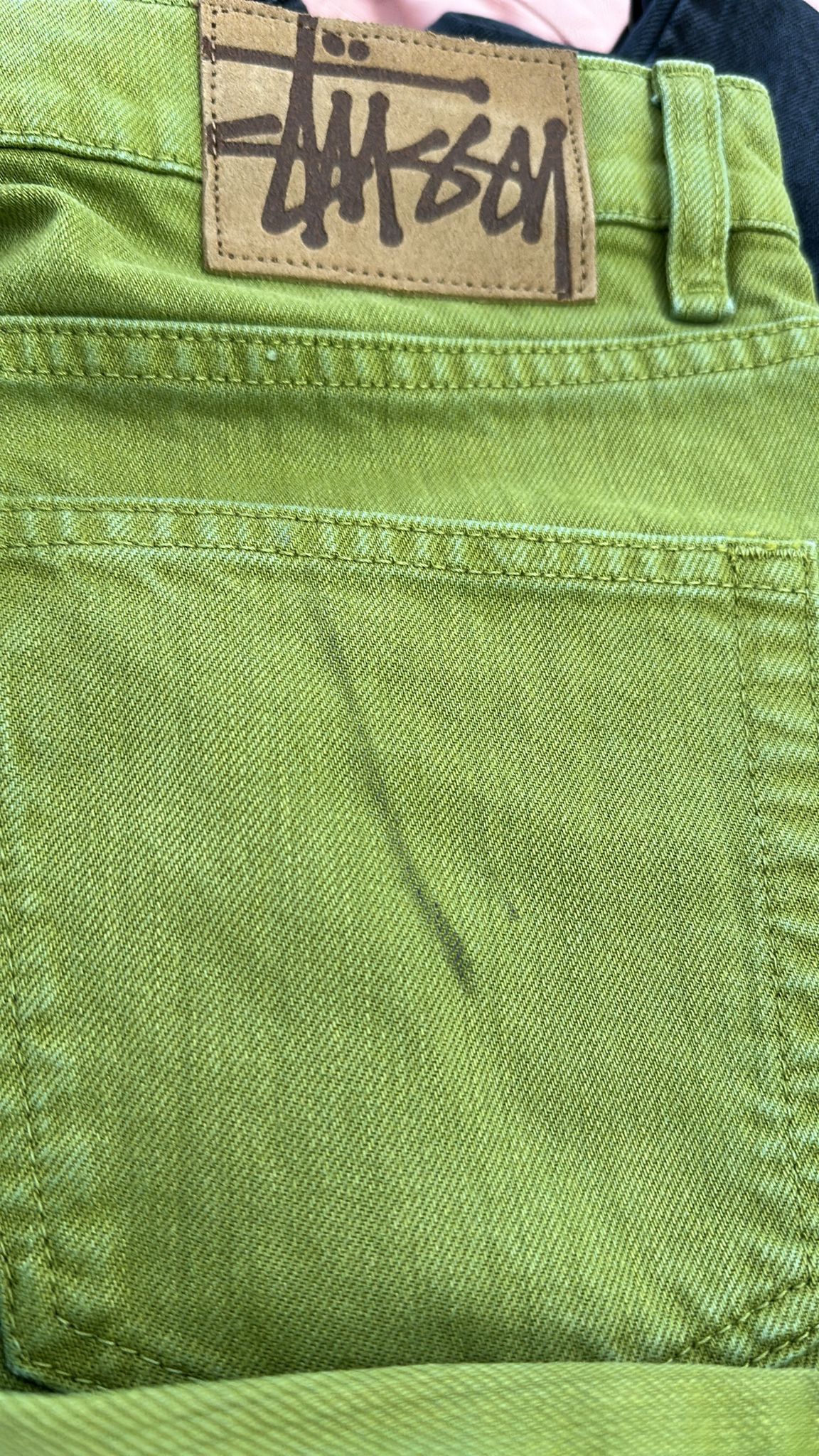 Stussy × Vintage Stussy Swirl Logo Big Ol Jean Olive 30 Size US 30 / EU 46 - 4 Thumbnail
