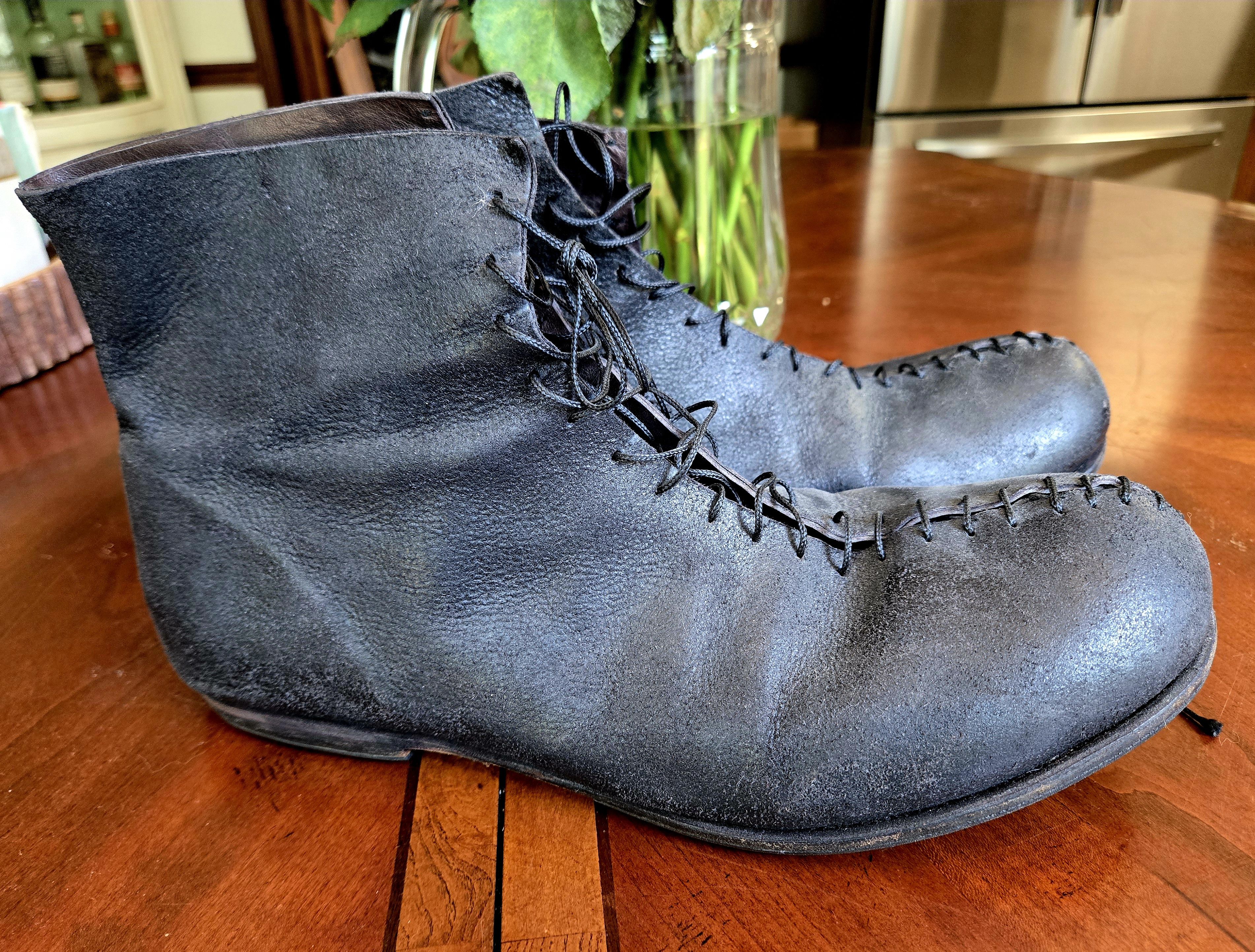 Carpe Diem Carpe Diem Reverse Horse Leather Suture Boots Size US 11 / EU 44 - 3 Thumbnail