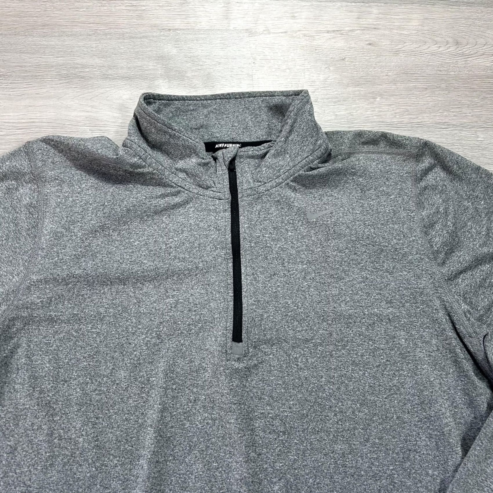 Nike Nike Dri-FIT Pullover Mens Large Gray 1/4 Zip Long Sleeve Top 504606-064 Size US L / EU 52-54 / 3 - 3 Thumbnail