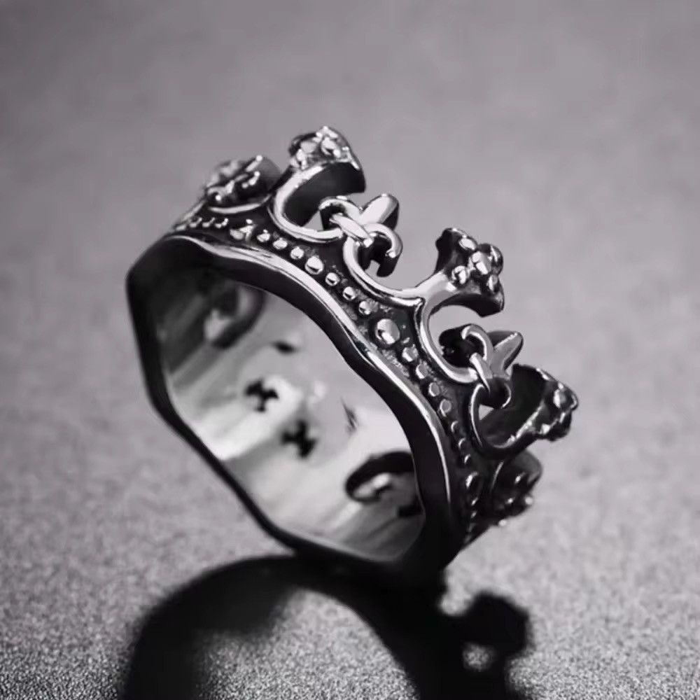 Jewelry × Vintage Retro Crown King Ring Size ONE SIZE - 1 Thumbnail