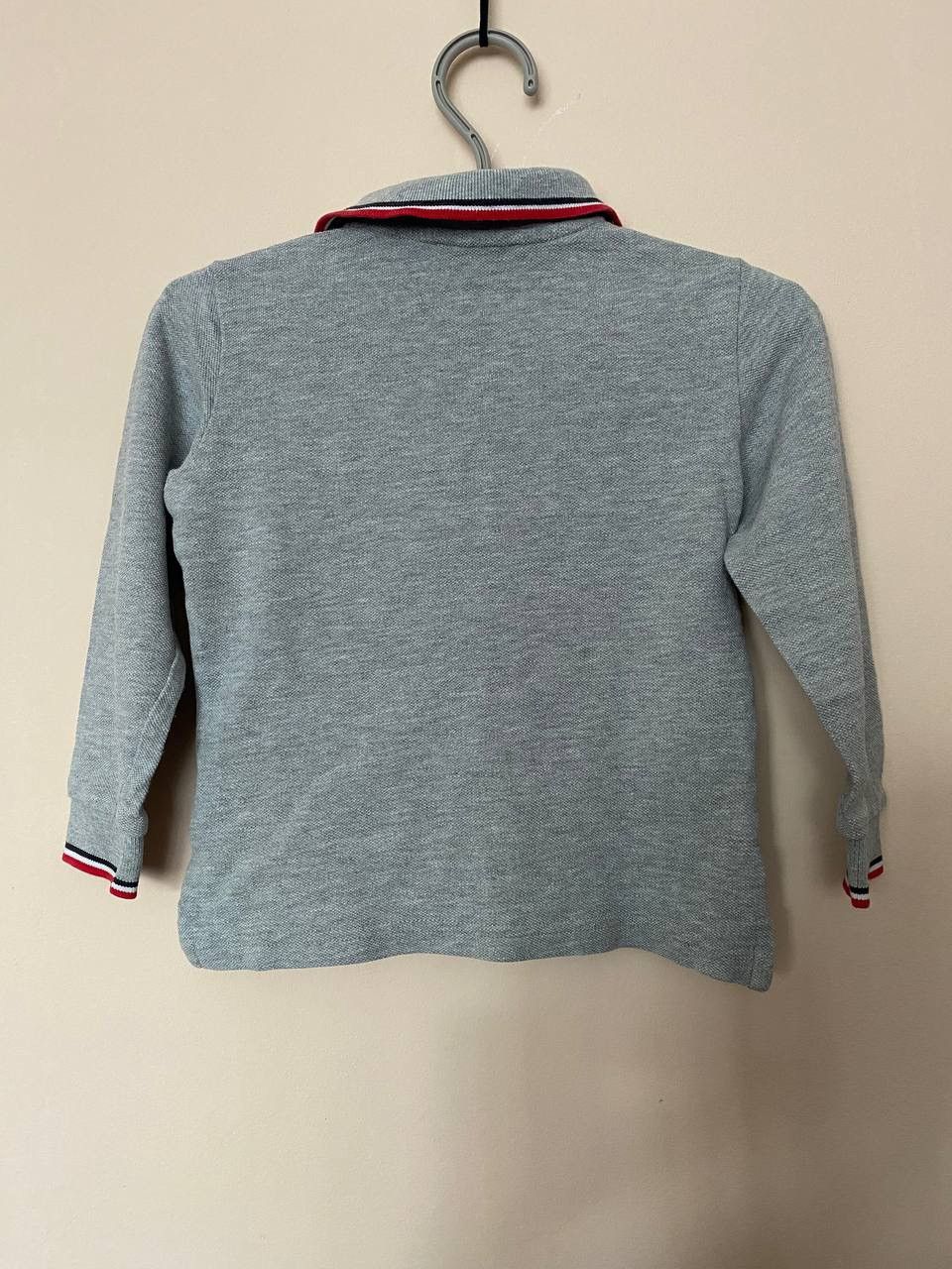 Moncler 📌 Moncler Boys Long Sleeve Polo Shirt In Grey Size XXS Size US XXS / EU 40 - 10 Thumbnail
