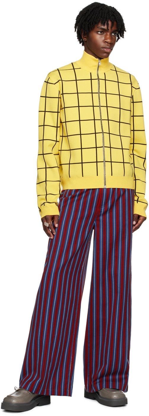 Marni o1y0225 Checked Cardigan in Yellow/Black Size US S / EU 44-46 / 1 - 4 Thumbnail