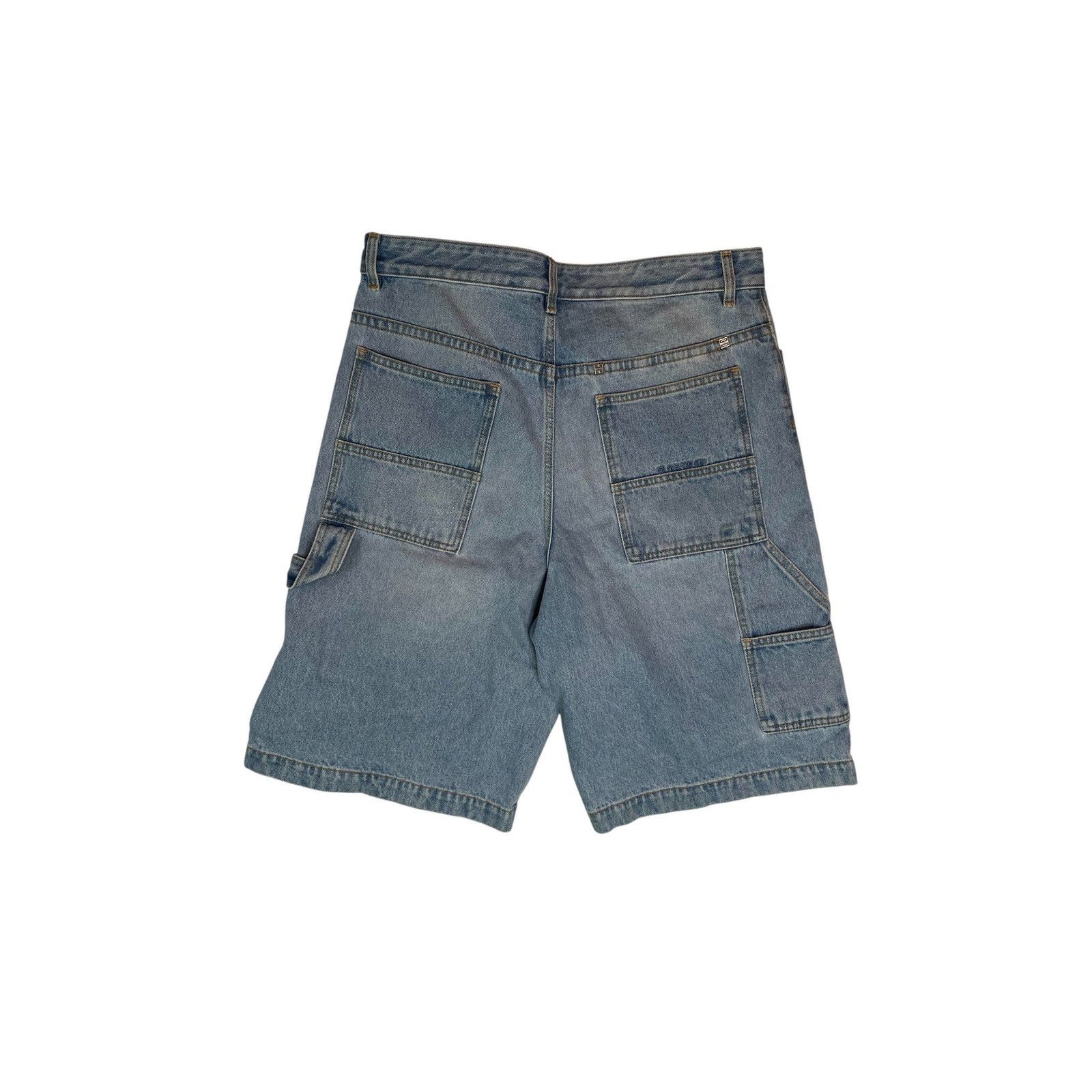Givenchy Givenchy 'Carpenter' Light Wash Jean Shorts Size 32" / US 10 / IT 46 - 2 Thumbnail