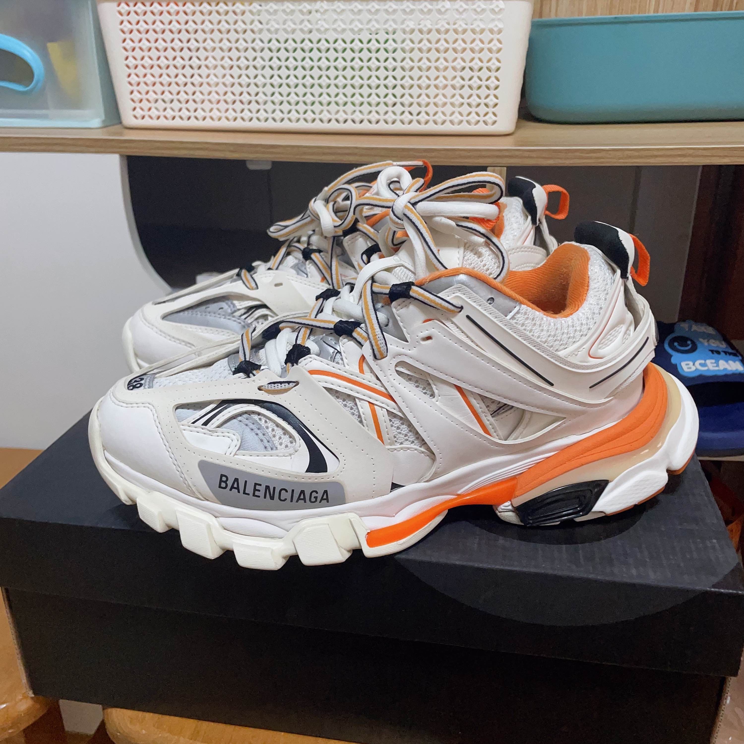 Balenciaga Balenciaga Track White Orange Sneakers Size 38 Size US 8 / IT 38 - 1 Thumbnail