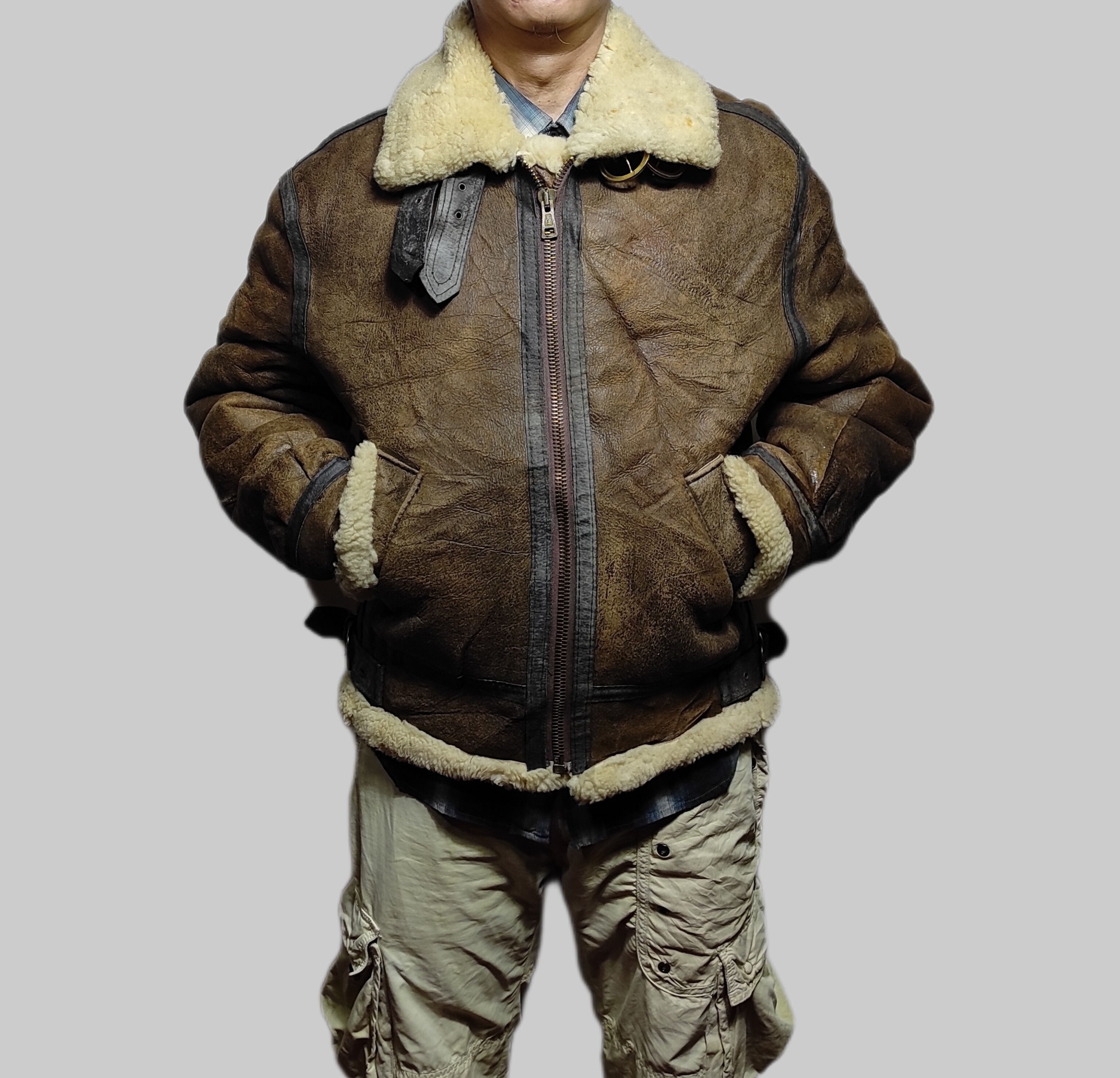 B 3 × Genuine Leather × Sensations Bomber Jacket Vintage US SHEEPSKIN  INTERNASIONAL LTD Type B3 Jacket | Grailed