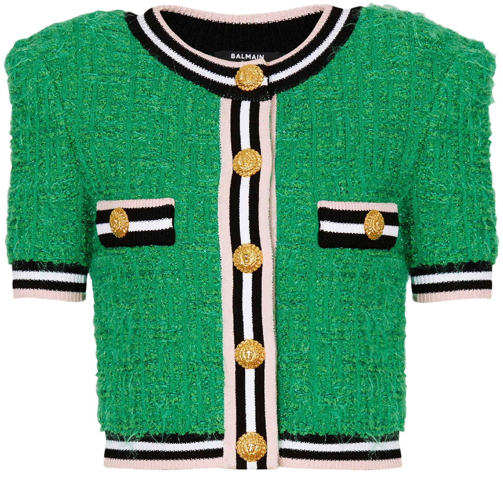 Balmain o1s1wg110125 Knit Cardigan in Multicolor Size XS / US 0-2 / IT 36-38 - 1 Thumbnail