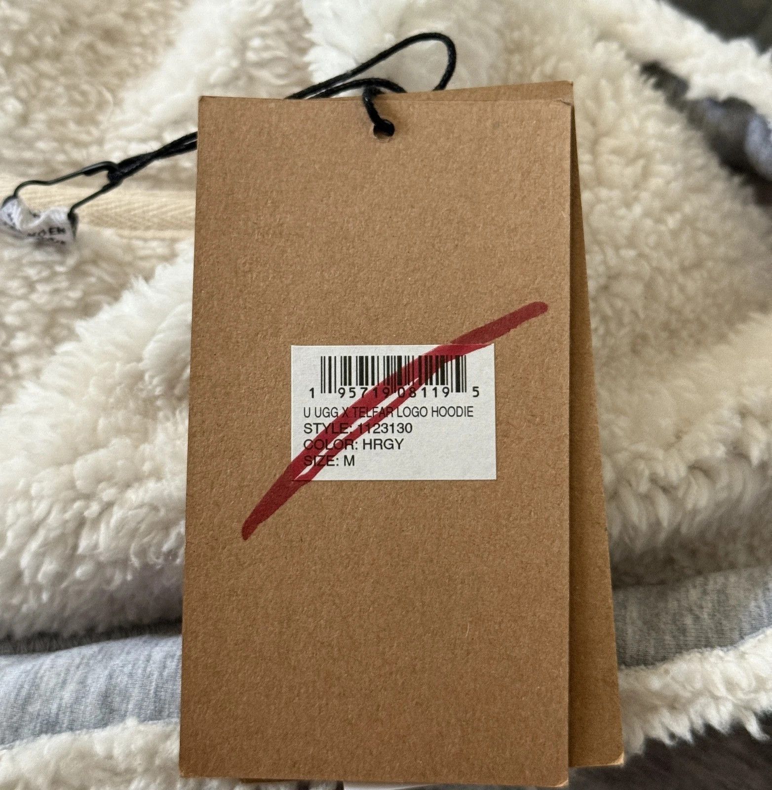 Telfar × Ugg Telfar x UGG Shearling Hoodie Heather Grey SIZE M Size US M / EU 48-50 / 2 - 4 Thumbnail