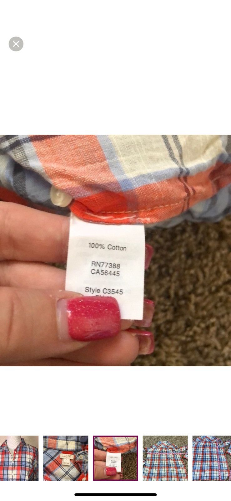 J.Crew J. Crew XS plaid popover blouse Size XS / US 0-2 / IT 36-38 - 2 Thumbnail