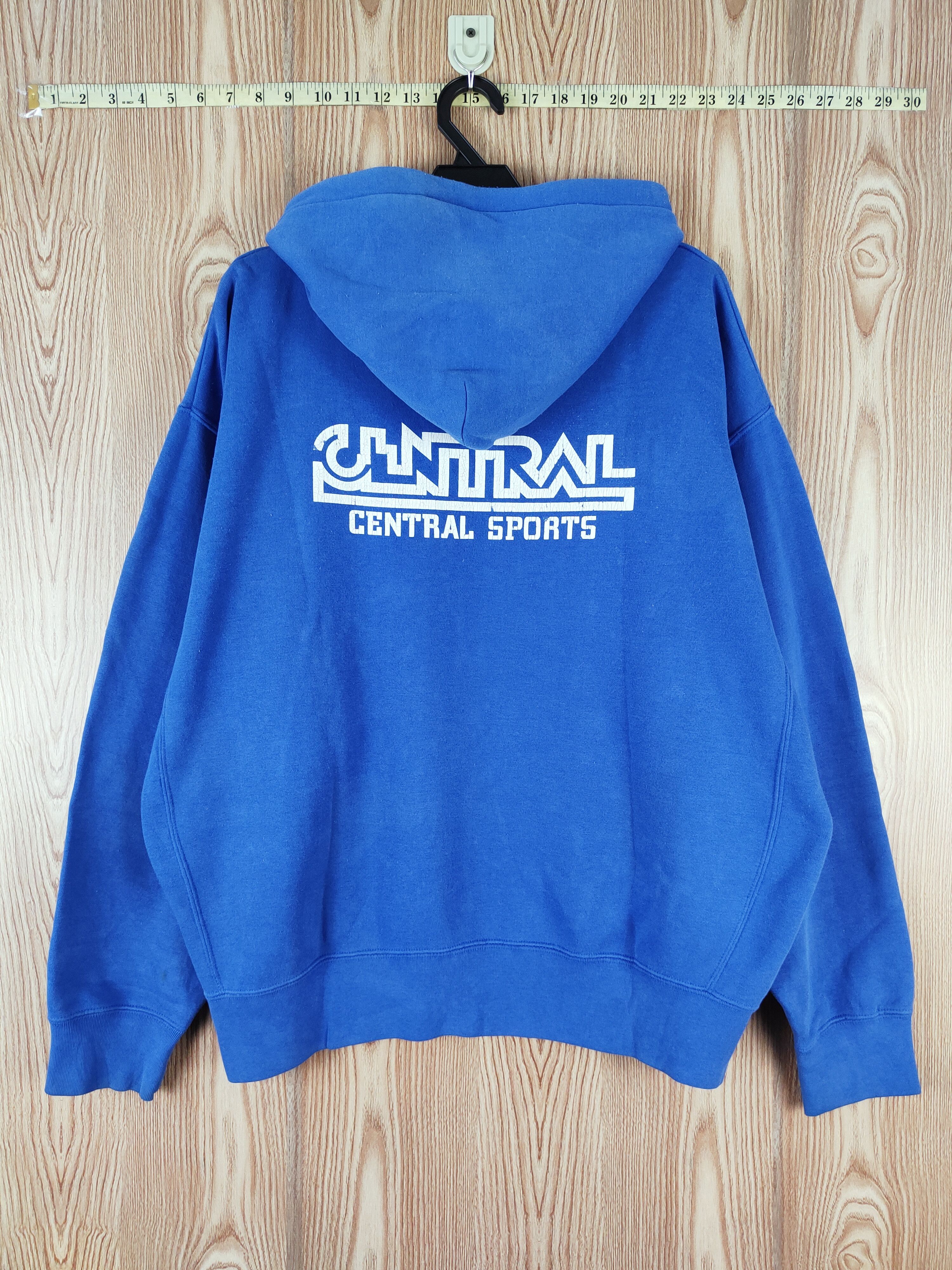 Japanese Brand × Vintage Vintage 💥 United Athle Blue Hoodie Sweatshirts Size US XL / EU 56 / 4 - 7 Thumbnail