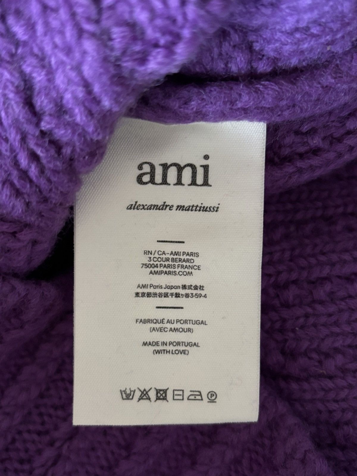 AMI Ami Paris Purple sweater Size XS / US 0-2 / IT 36-38 - 3 Thumbnail