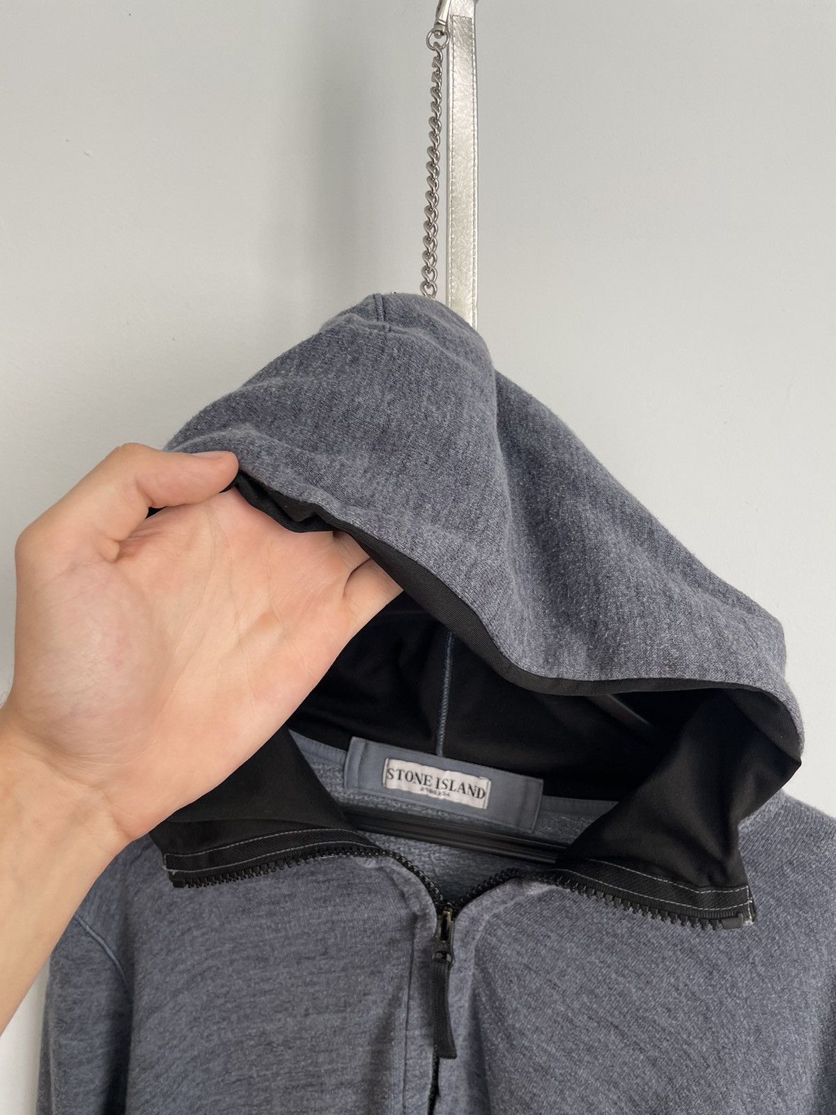 Stone Island Vintage Stone Island zip hoodie Size US XL / EU 56 / 4 - 4 Thumbnail