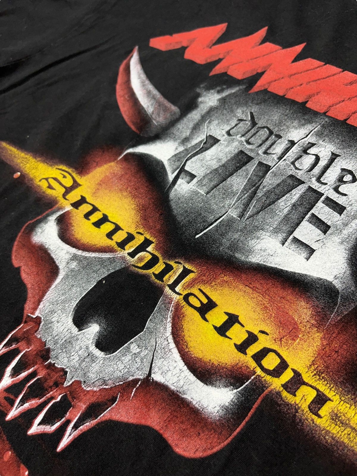 Band Tees × Vintage Vintage Annihilator 2003 Double Live Annihilation T-shirt Size US XL / EU 56 / 4 - 5 Thumbnail