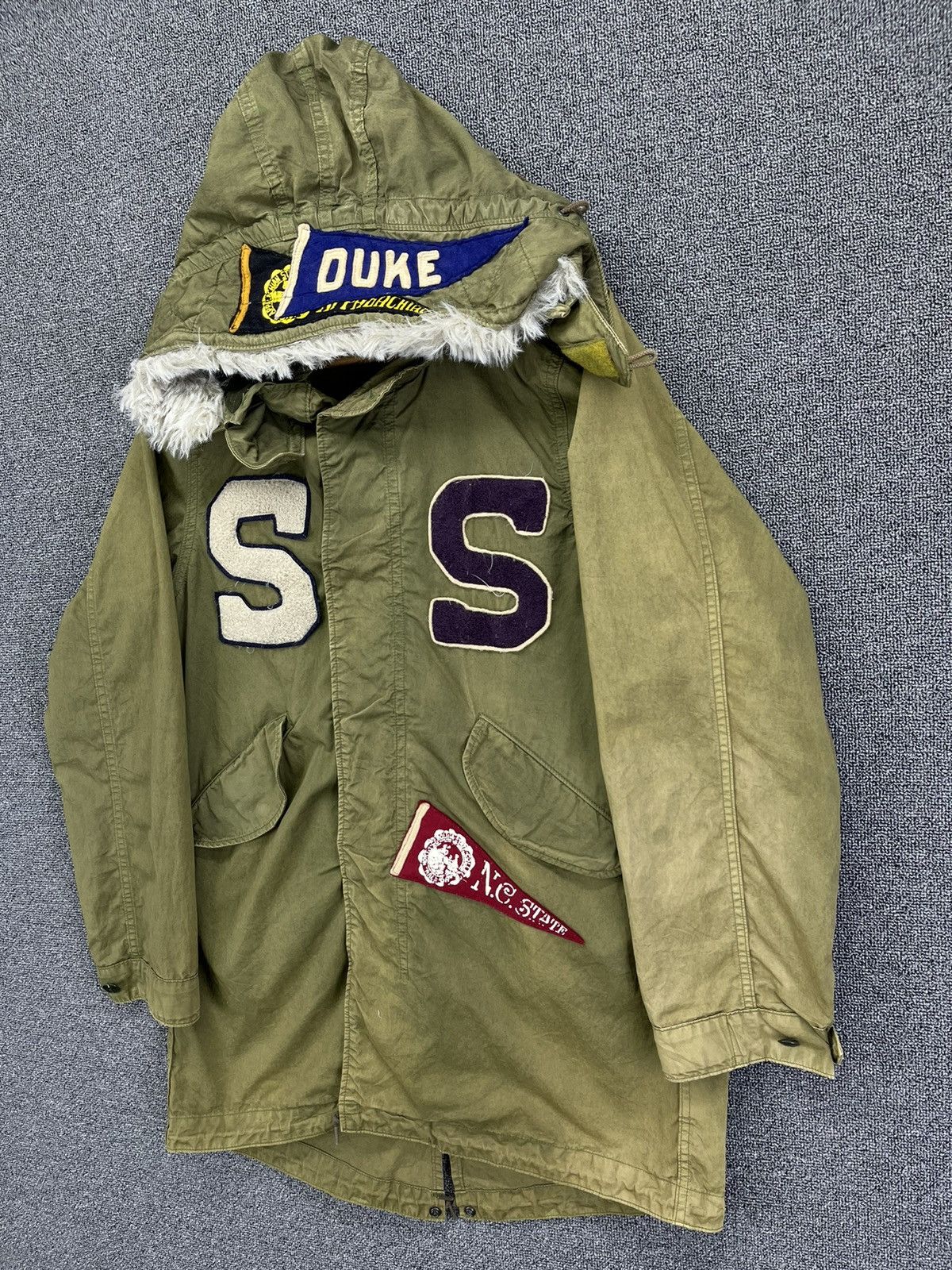 Other Denim & Dungaree Hooded Military Parkas Jacket Size US S / EU 44-46 / 1 - 2 Thumbnail