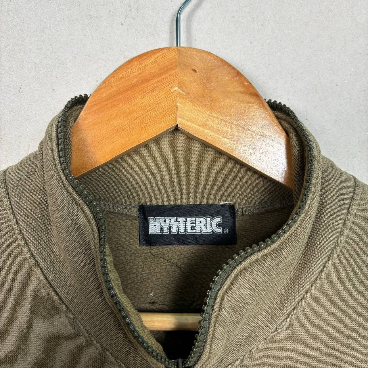 Hysteric Glamour Hysteric Glamour Vintage Girl Zip Sweatshirt Olive S/M Size US M / EU 48-50 / 2 - 7 Thumbnail
