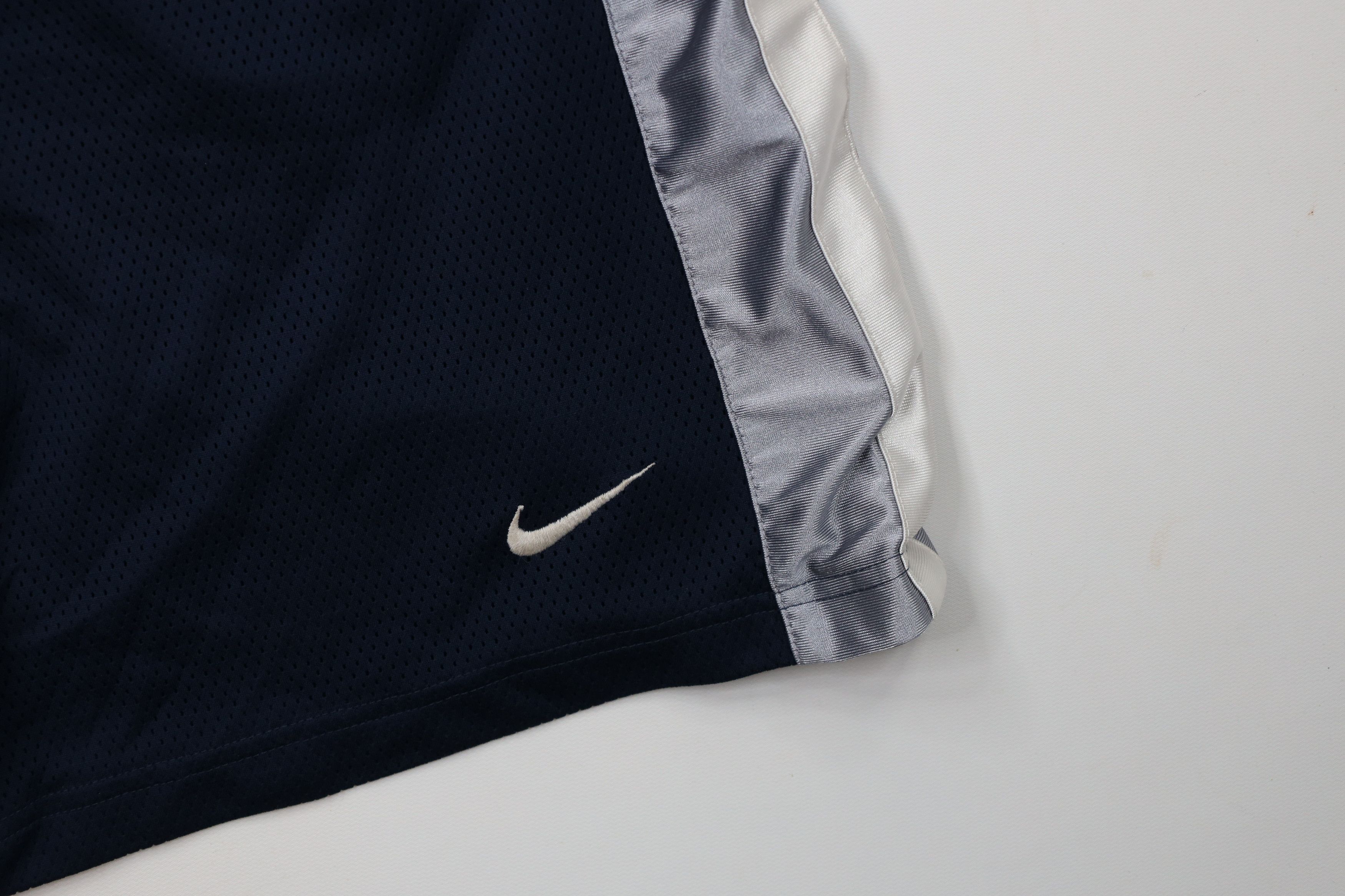 Nike Vintage Nike Mini Swoosh Heavy Mesh Basketball Shorts Blue Size US 36 / EU 52 - 5 Thumbnail
