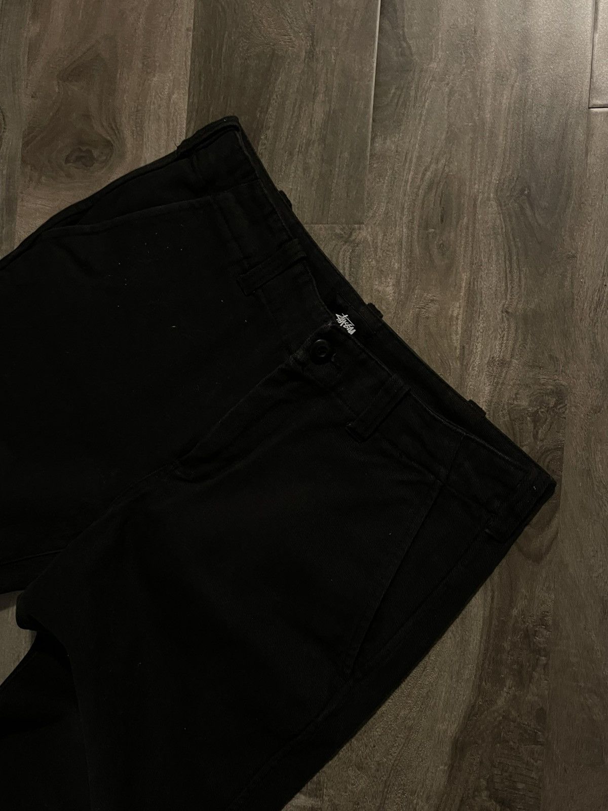 Stussy Stussy Baggy Fit Green Cotton Pants Size US 30 / EU 46 - 2 Thumbnail