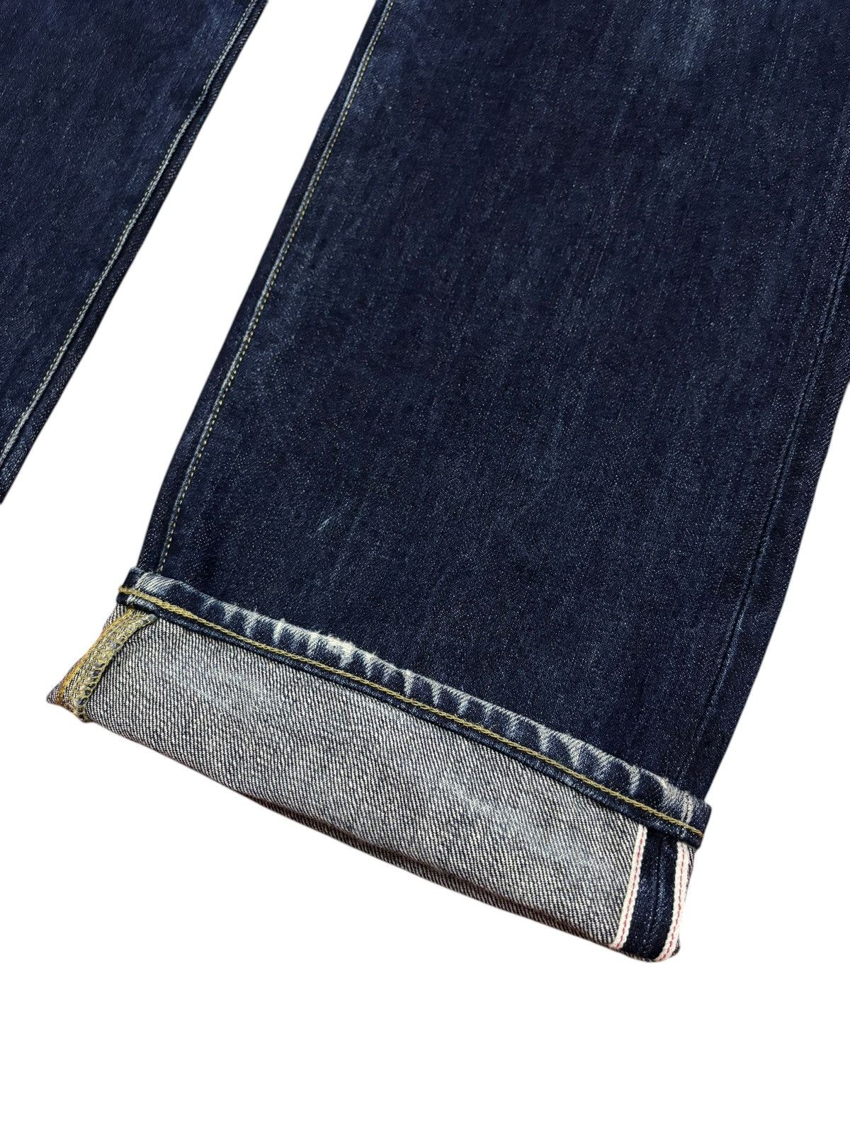 Japanese Brand × Kaihara Denim × Self Edge Vintage Kaihara Uniqlo Selvedge Blue Indigo Jeans Size US 38 / EU 54 - 5 Thumbnail