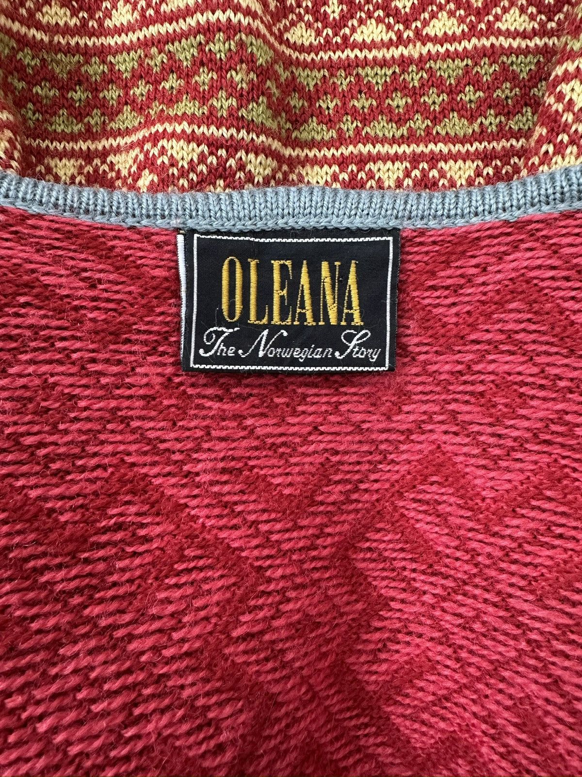 Other OLEANA 100% WOOL TRADITIONAL NORWEGIAN CARDIGAN SWEATER Size M / US 6-8 / IT 42-44 - 5 Thumbnail