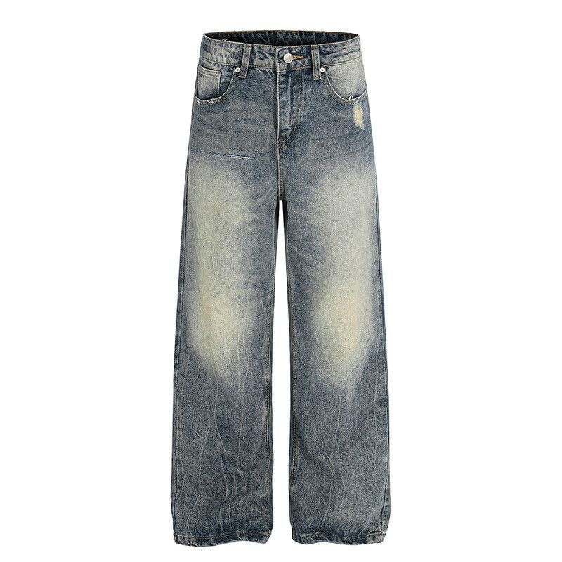 Vintage American retro washed high street scimitar jeans for men Size US 34 / EU 50 - 1 Thumbnail