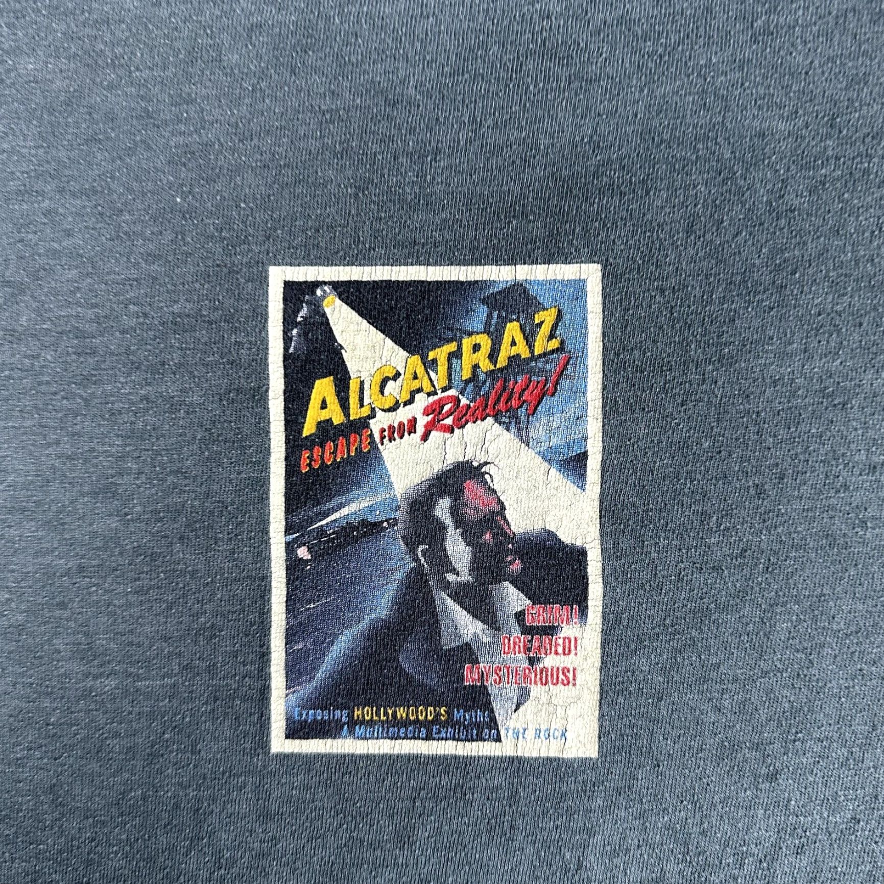 Jerzees Alcatraz Escape From Reality Shirt Mens Large Gray Long Sleeve Golden Gate Parks Size US L / EU 52-54 / 3 - 3 Thumbnail
