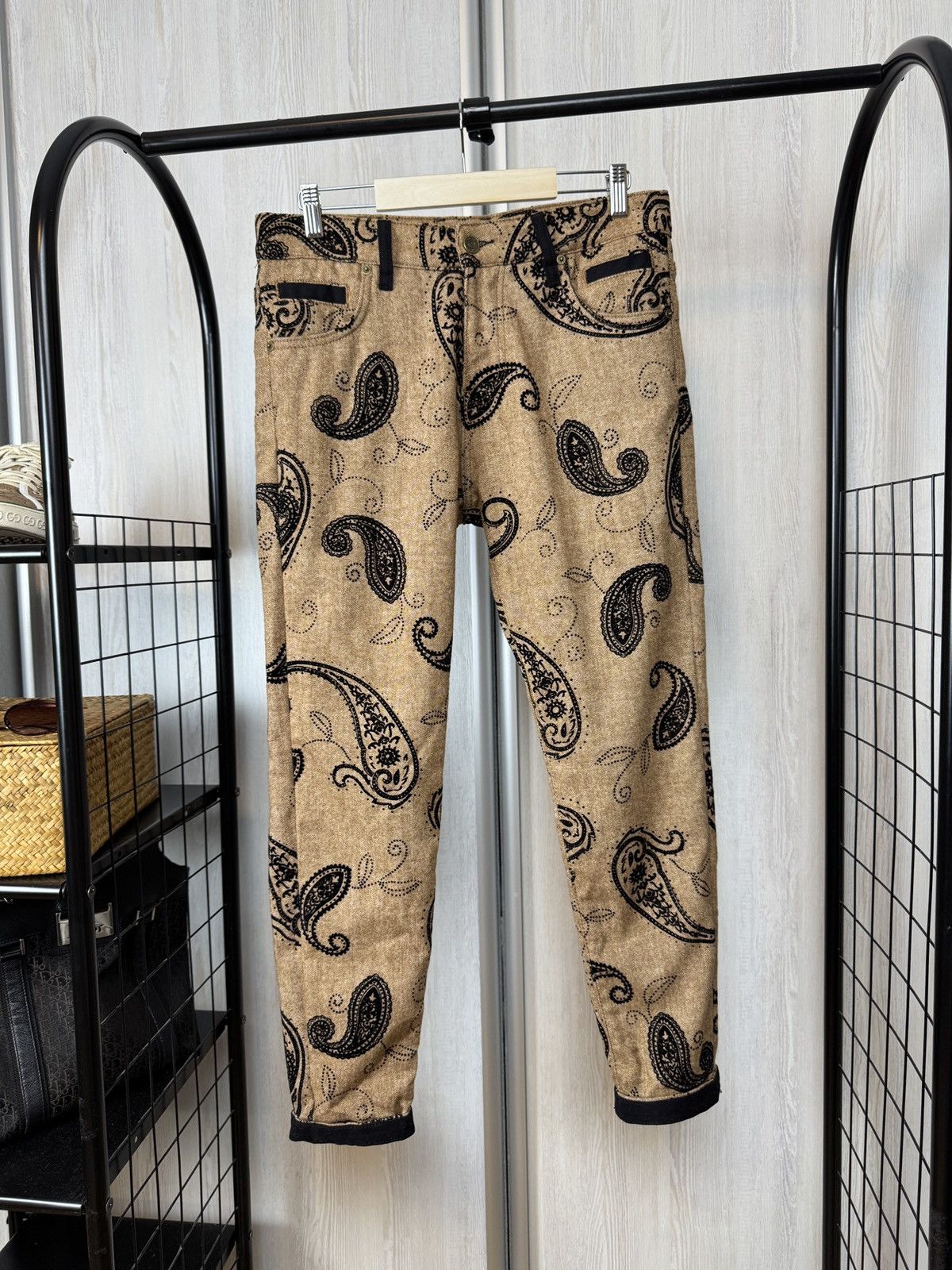Dolce & Gabbana Dolce & Gabbana luxury paisley monogram pattern pants Size 30" / US 8 / IT 44 - 2 Thumbnail