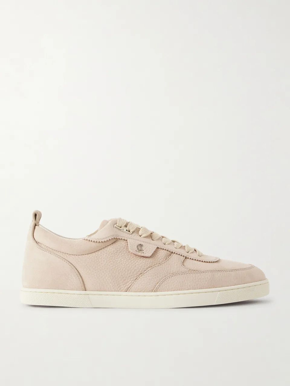 Christian Louboutin os11x0526 Tutti Rui Perforated Nubuck Sneakers in Beige Size US 10 / EU 43 - 1 Thumbnail