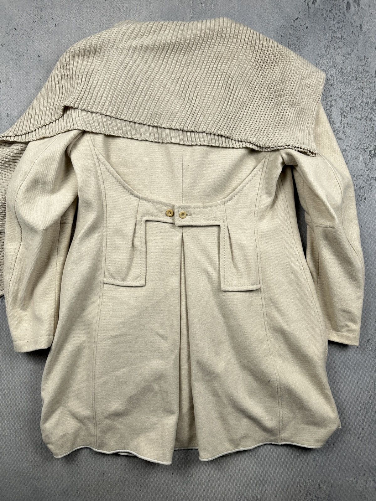 Marithe + Francois Girbaud Archive Marithe Francois Girbaud Wool Coat Cape Italy Y2K Size L / US 10 / IT 46 - 19 Thumbnail