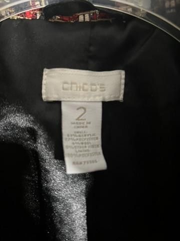 Chicos Chico's Stylish Tweed Jacket - Size 2 Size XS / US 0-2 / IT 36-38 - 2 Thumbnail