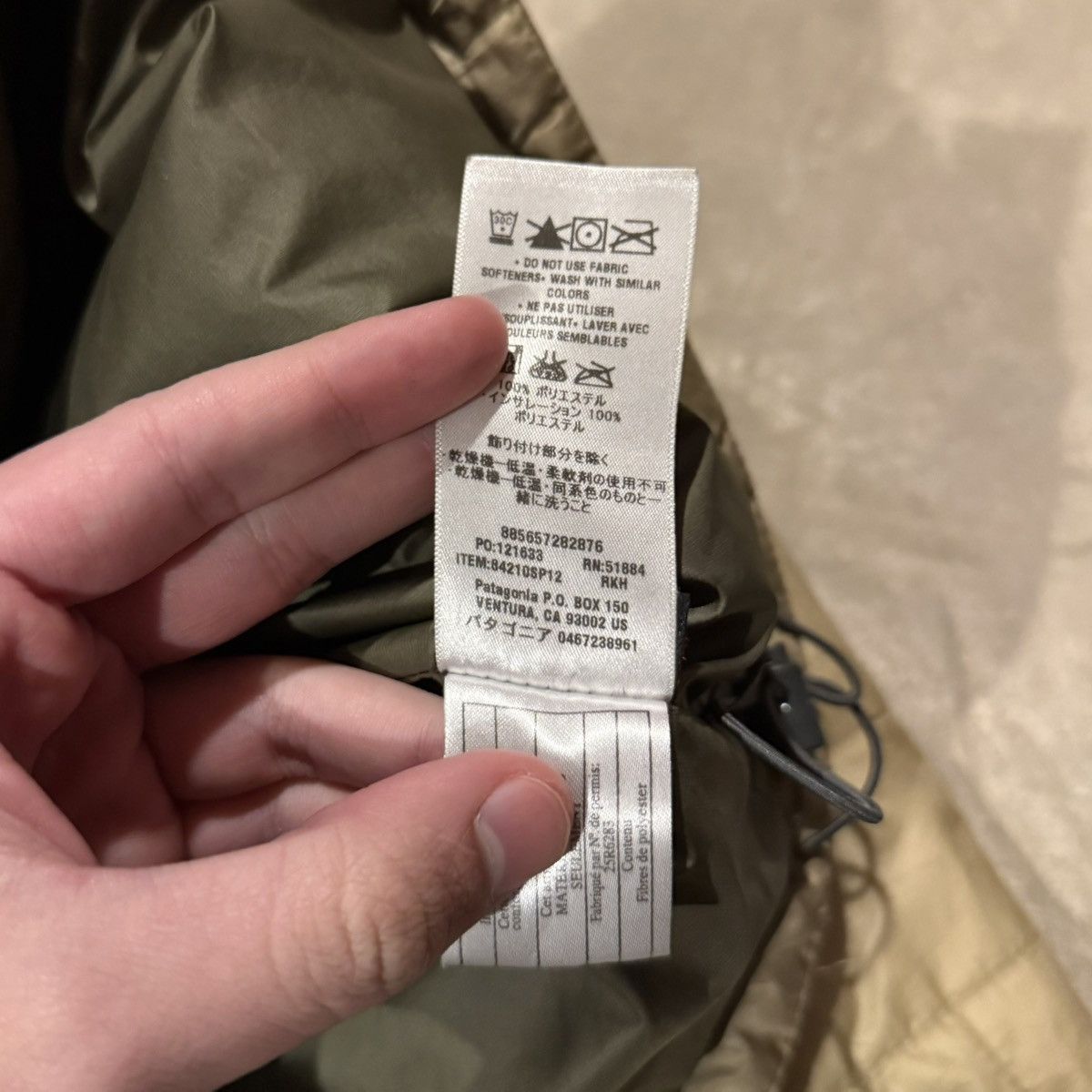 Patagonia Patagonia Nano Puff Primaloft Quilted Zip Jacket Gold Khaki Size US XL / EU 56 / 4 - 8 Thumbnail