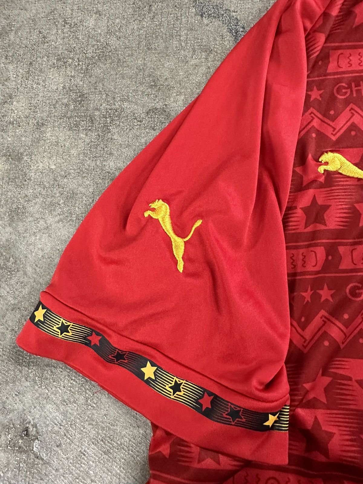 Puma × Vintage 2014 Ghana Soccer Jersey Kit Maglia Away Black Stars Size L / US 10 / IT 46 - 7 Thumbnail