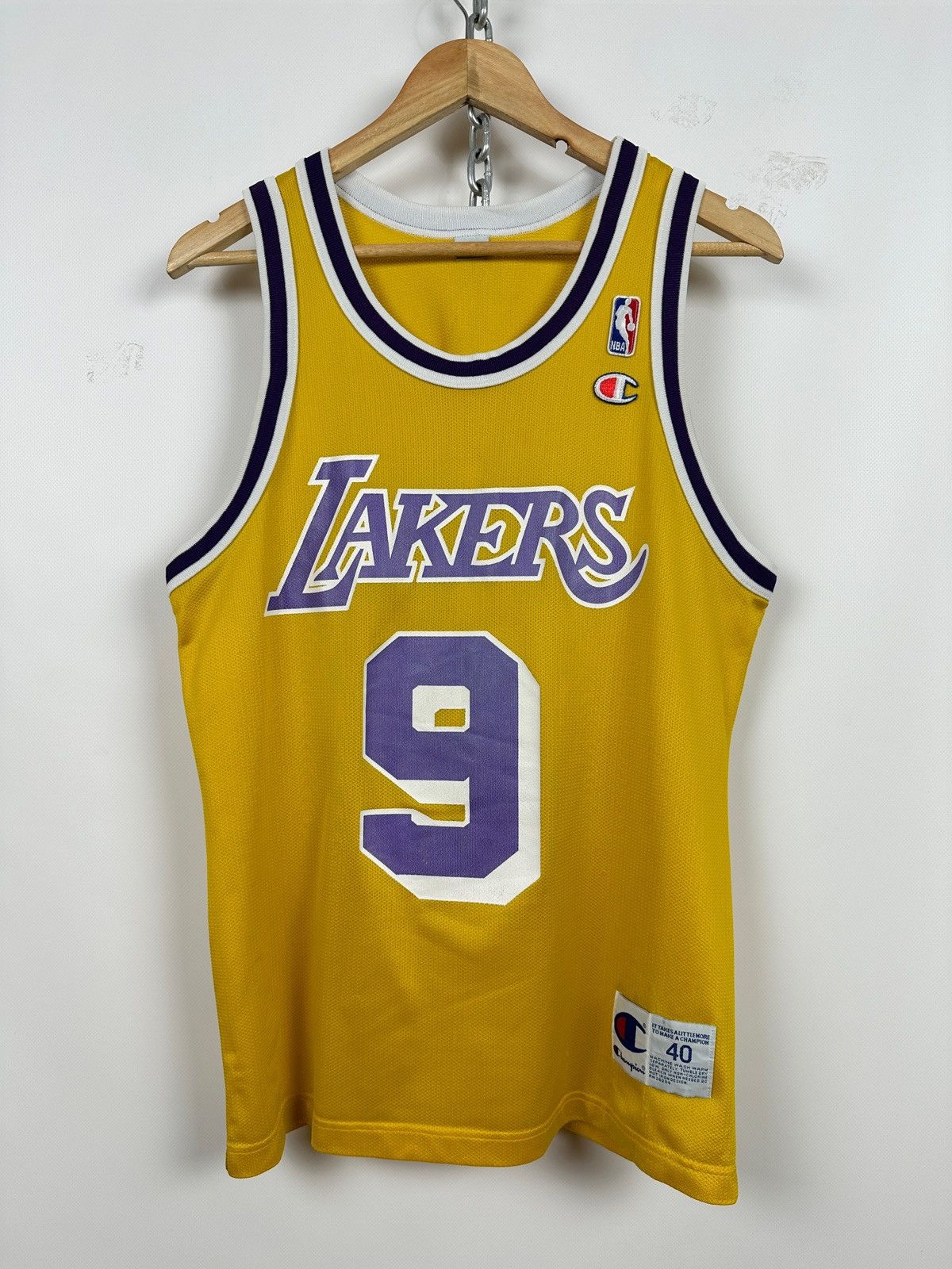 Champion Vintage Los Angeles Lakers Champion Van Exel #9 Jersey Size US S / EU 44-46 / 1 - 1 Thumbnail