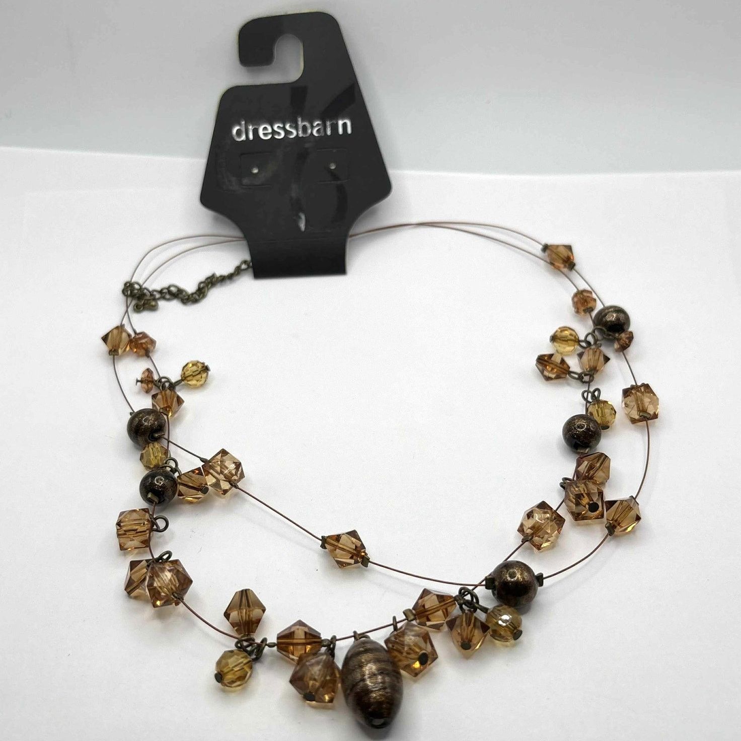Other Y2K Brown Layered Crystal DressBarn Necklace Size ONE SIZE - 3 Thumbnail