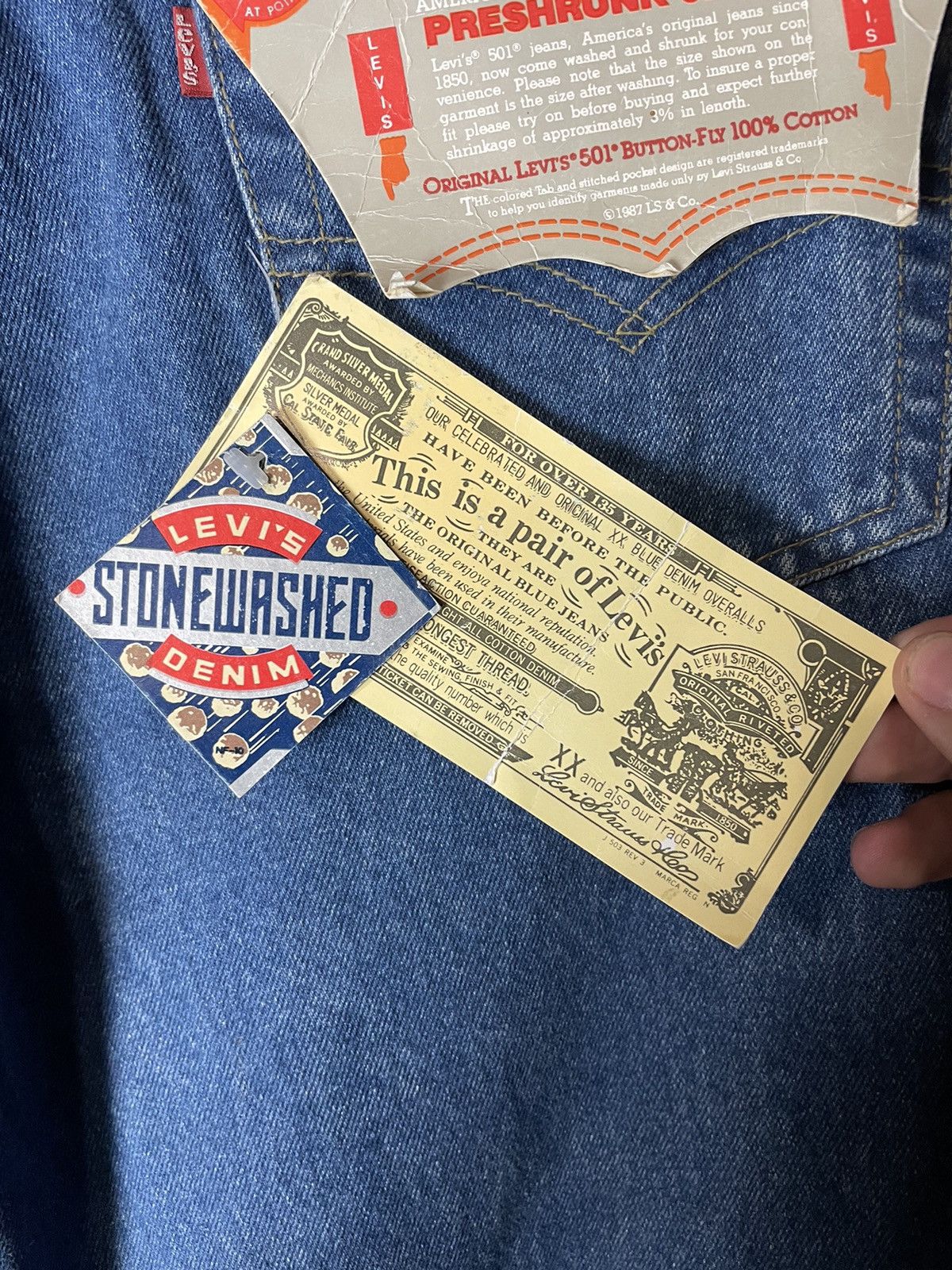 Levi's × Vintage Vintage Levi’s made in USA denim jeans Size US 30 / EU 46 - 8 Thumbnail