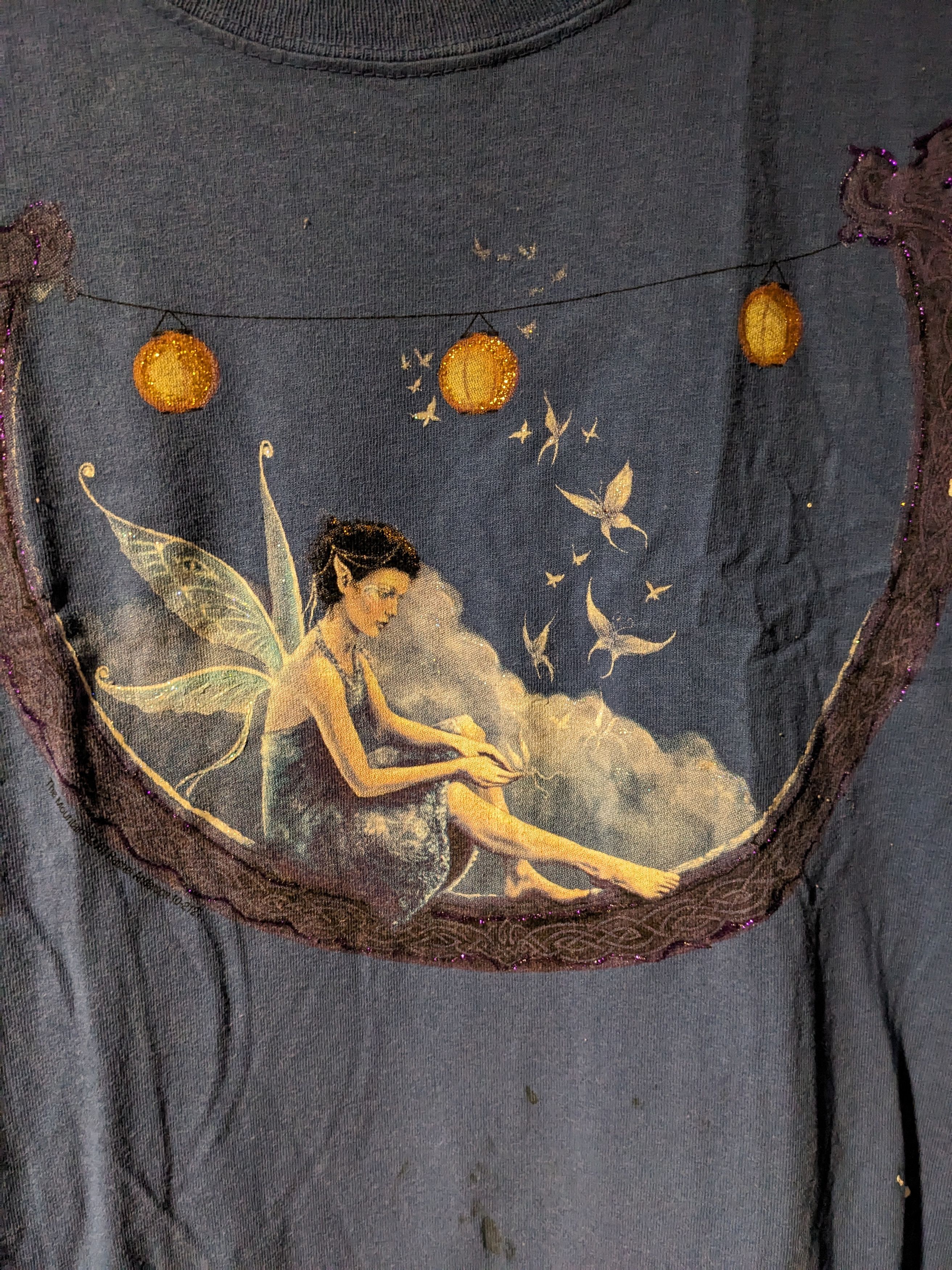 The Mountain × Vintage Vintage The Mountain Fairy Moon Star Blue Medium T-Shirt Size US M / EU 48-50 / 2 - 2 Thumbnail