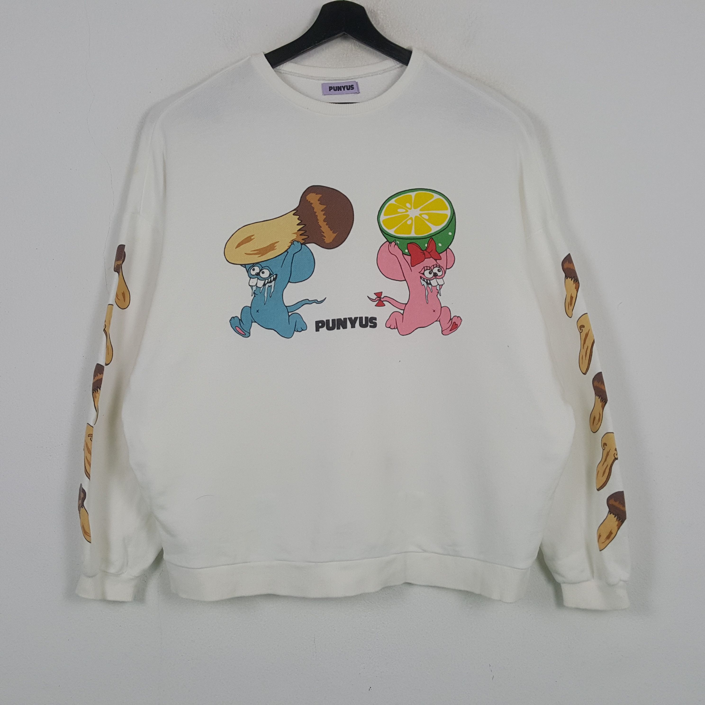 Vintage PUNYUS Japanese Streetwear Style Sweatshirt C295N20 Size US XL / EU 56 / 4 - 1 Thumbnail