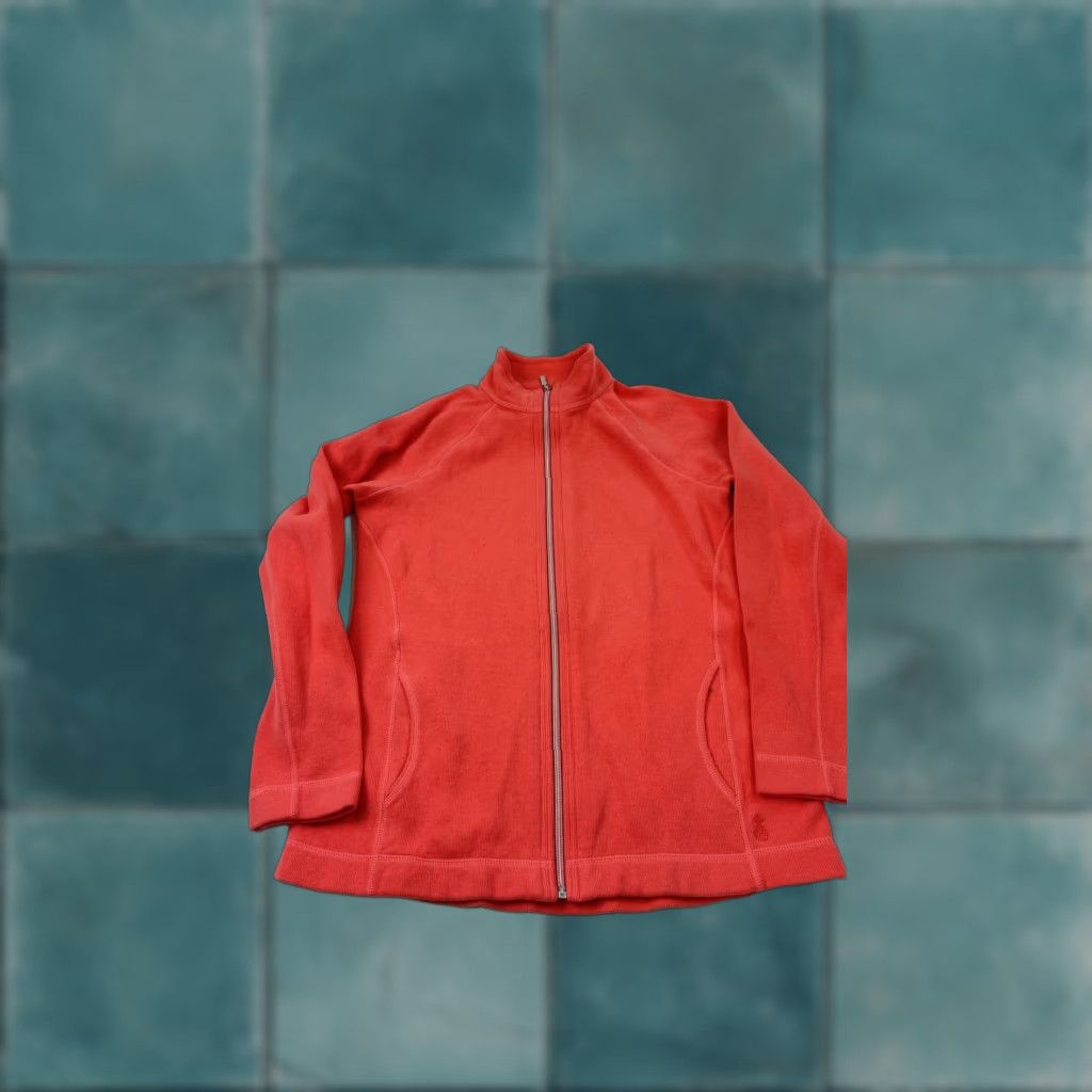 Tommy Bahama Tommy Bahama Sweater Mens Medium Coral Full Zip Jacket Cotton Blend Casual Size US M / EU 48-50 / 2 - 1 Thumbnail