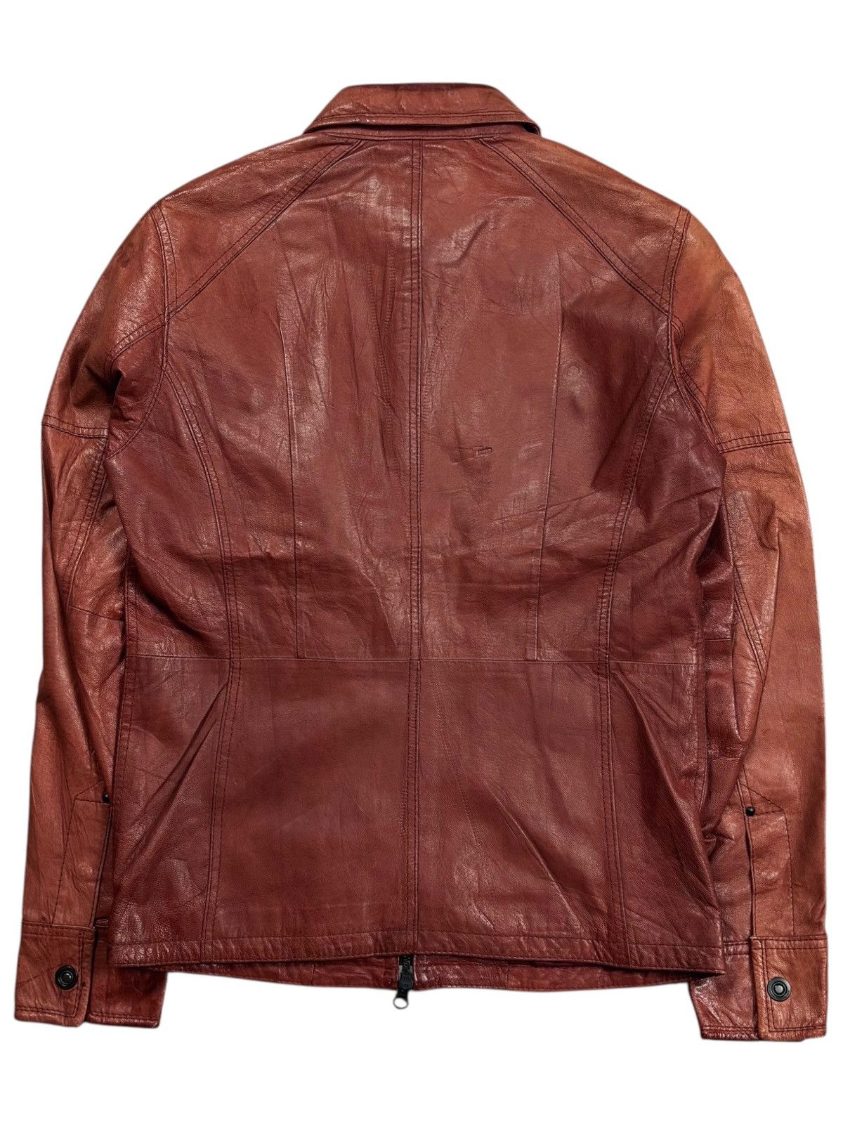 Ekam 2000s Nicole Club - Red Blood Vkei Style Leather Jacket Size US M / EU 48-50 / 2 - 3 Thumbnail