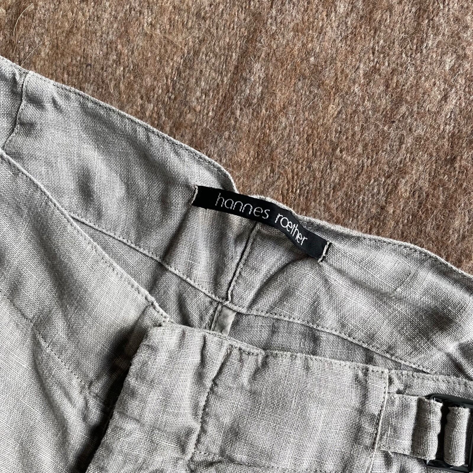 hannes roether Hannes Roether Linen Summer Shorts Size L 9170AC Size US 34 / EU 50 - 2 Thumbnail