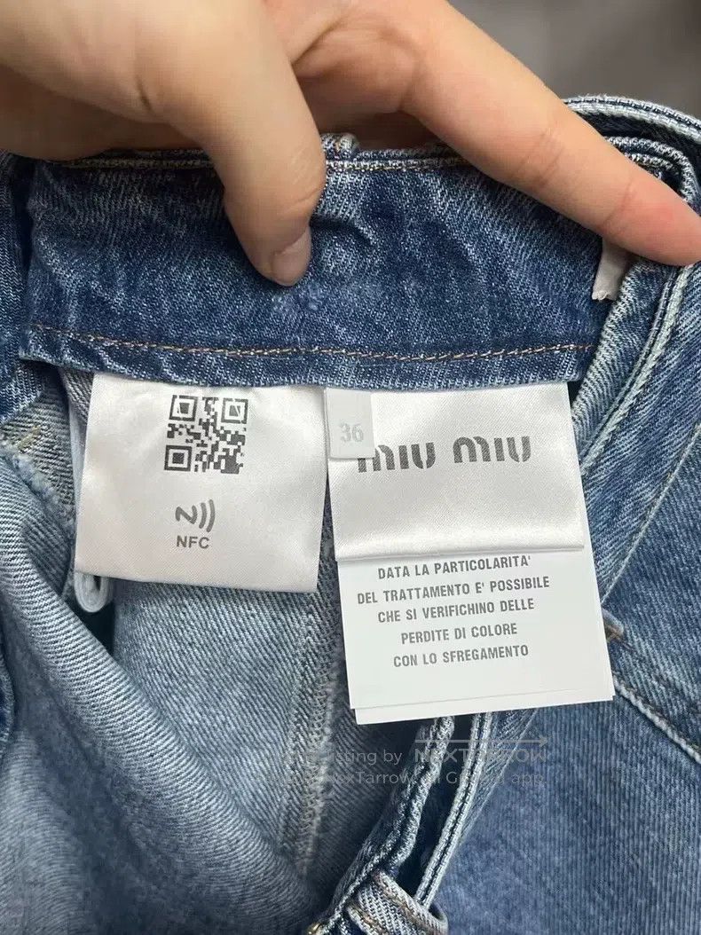Miu Miu Miu Miu 36 Metal logo belt skirt Size 35" - 4 Thumbnail
